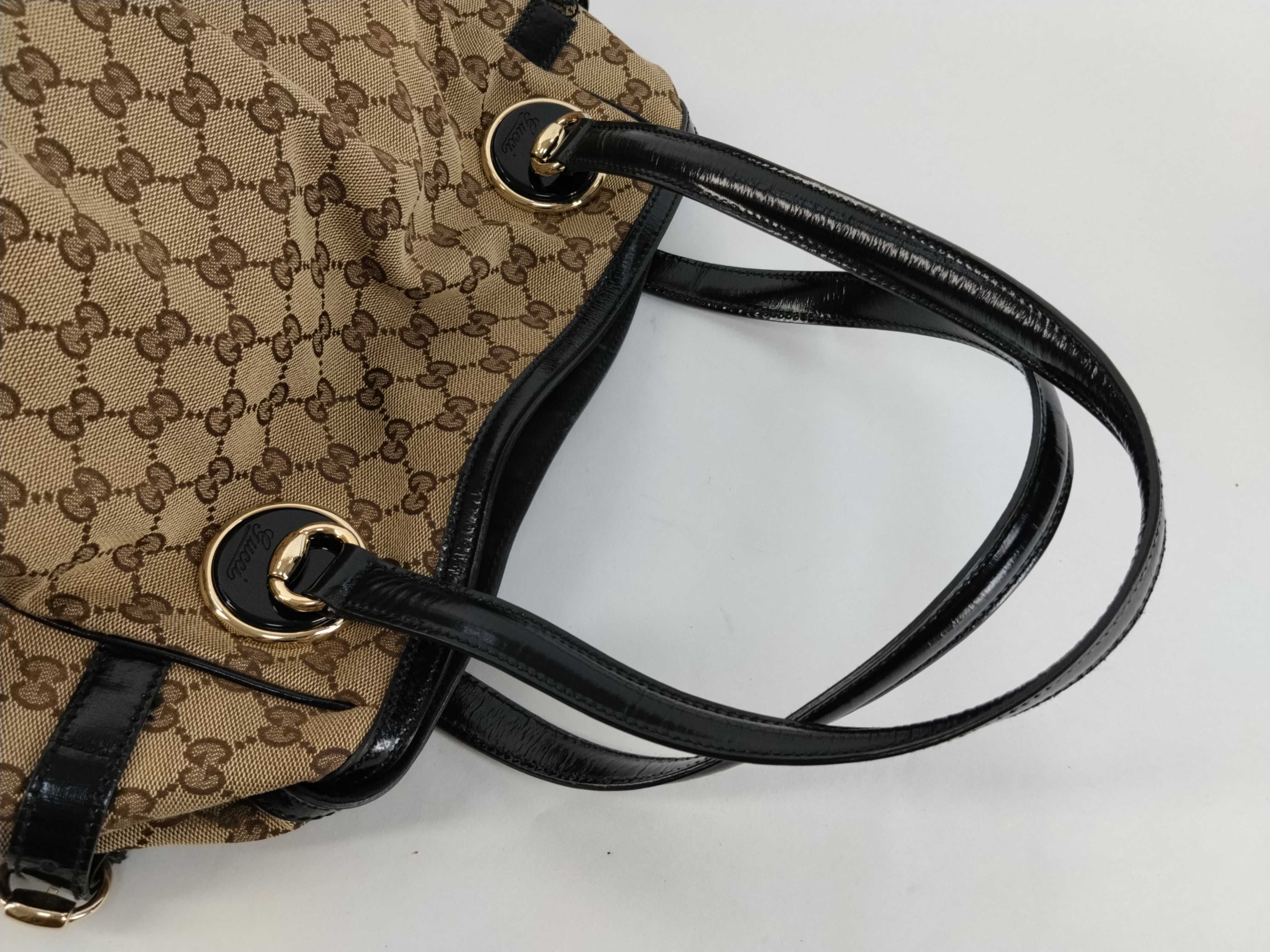 GG Canvas Tote Bag (203528) - Beige x Black — view 3