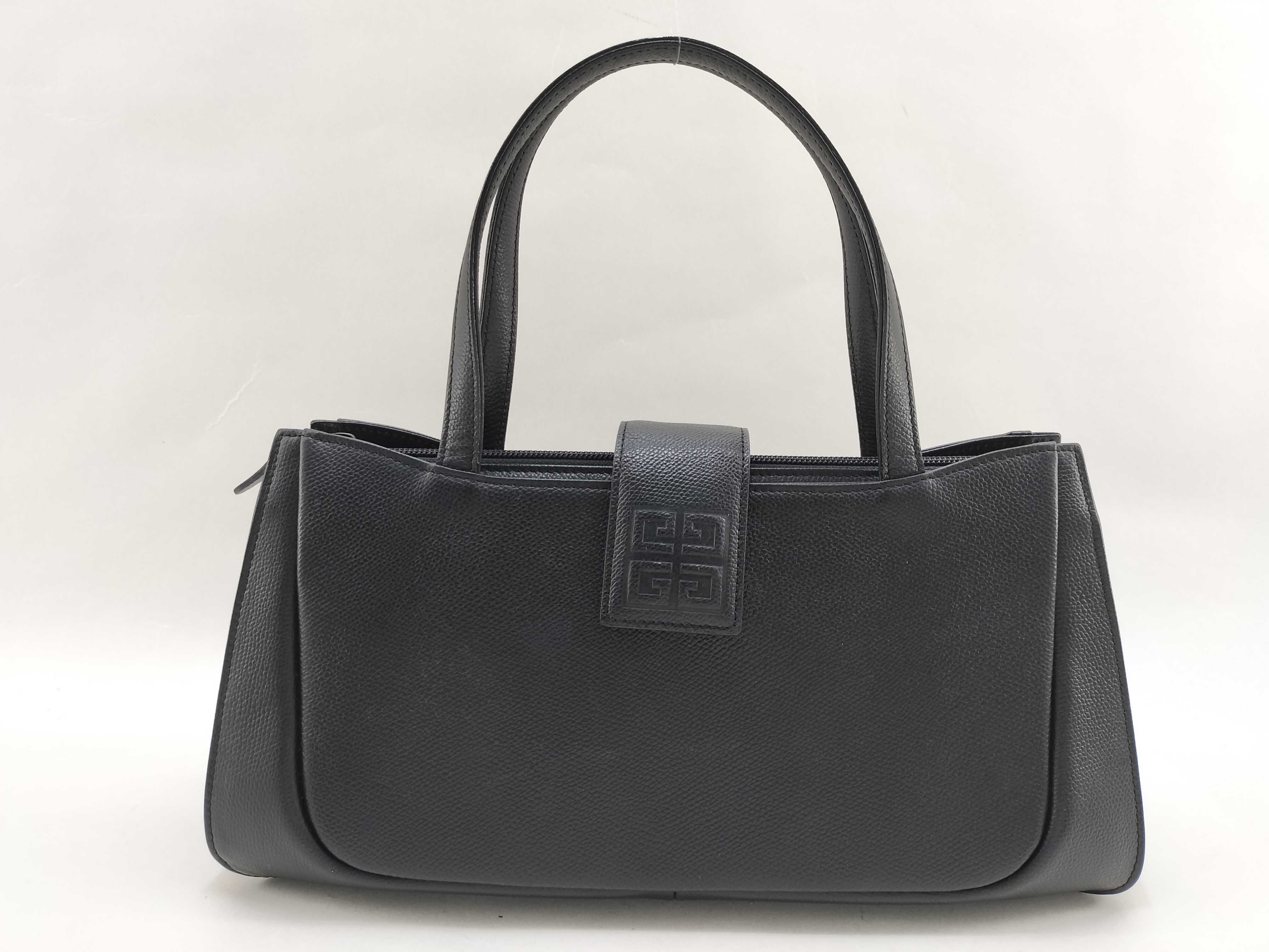 Leather Handbag, Black