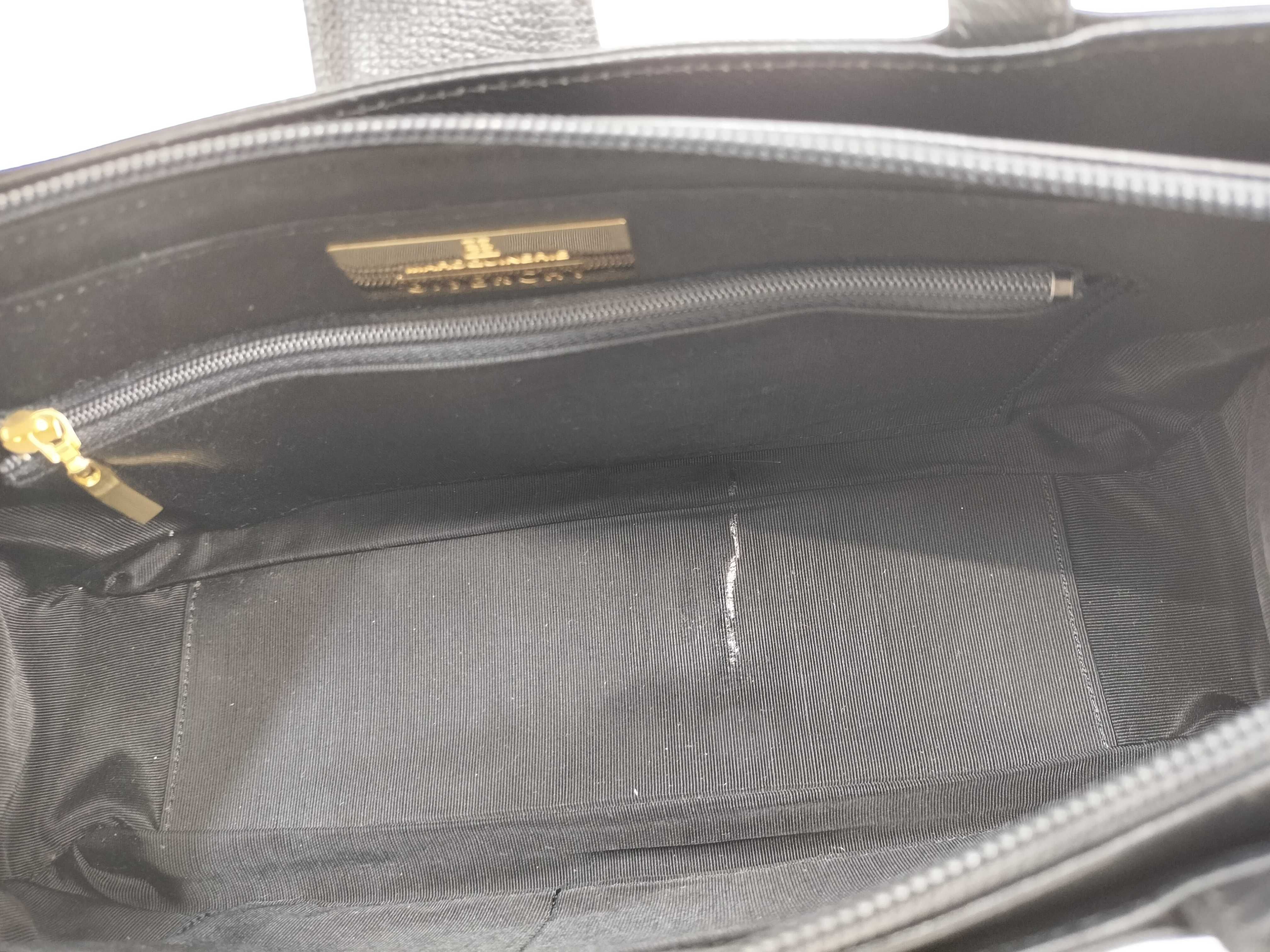 Leather Handbag, Black — view 11