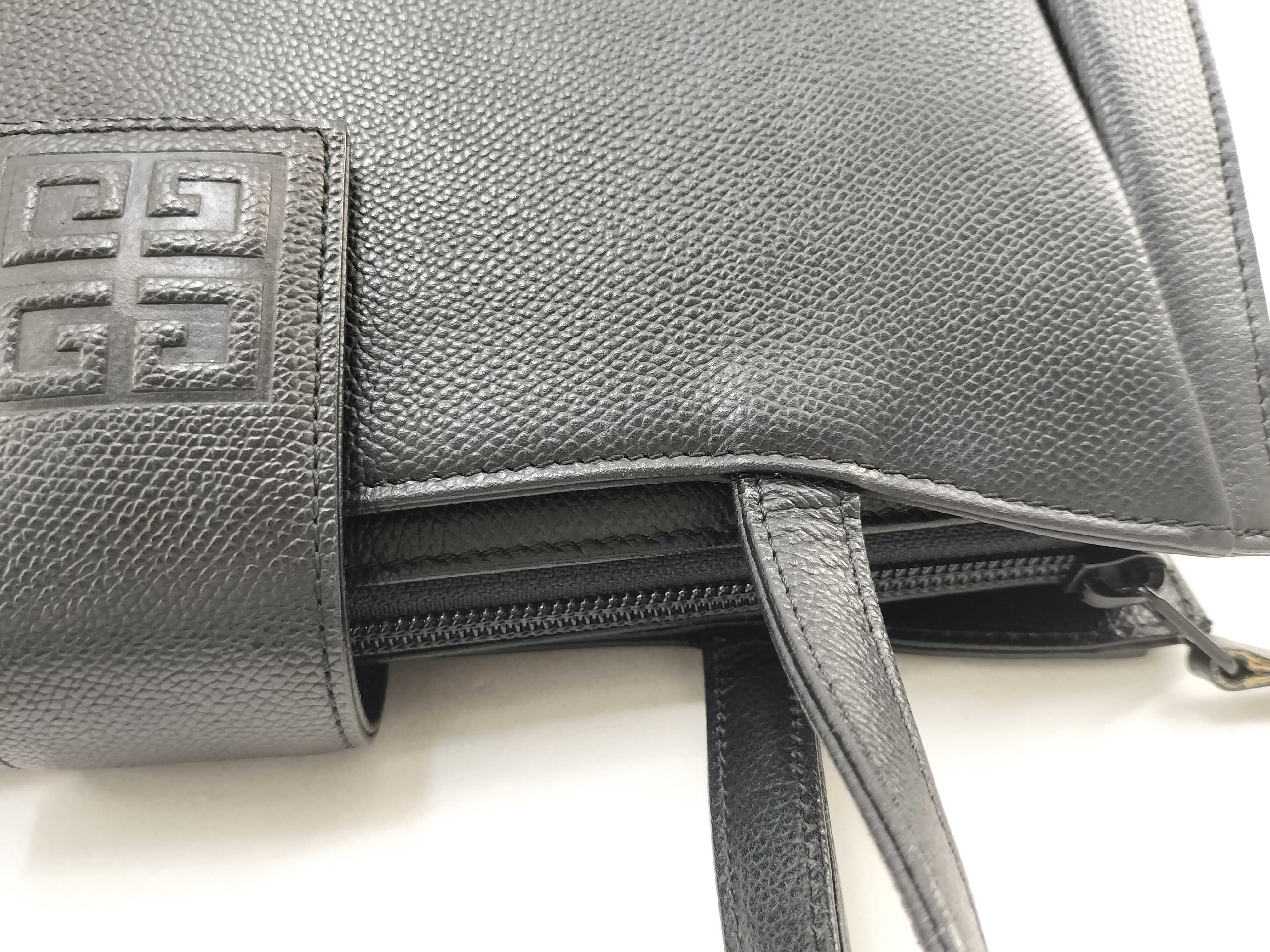 Leather Handbag, Black — view 8