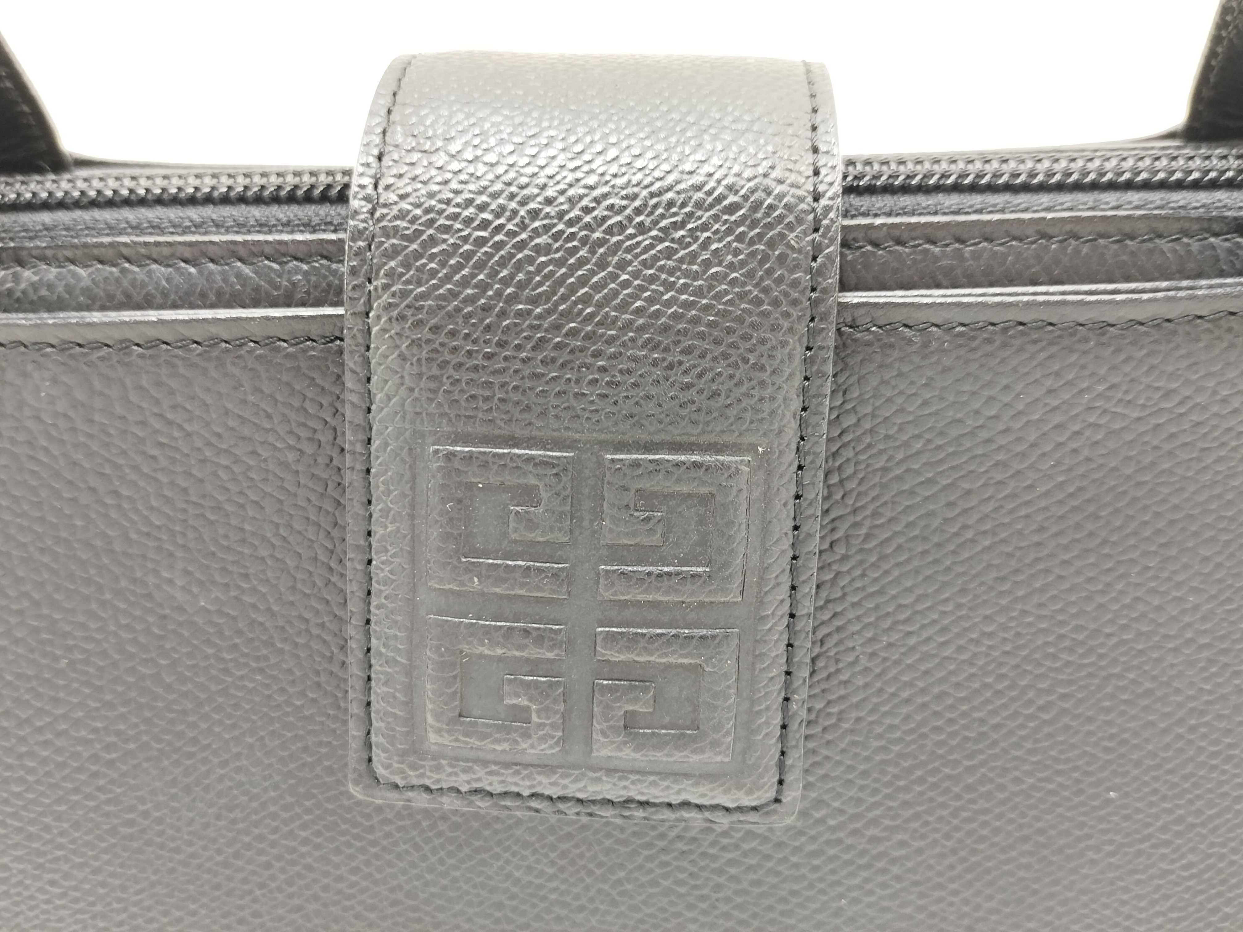 Leather Handbag, Black — view 10