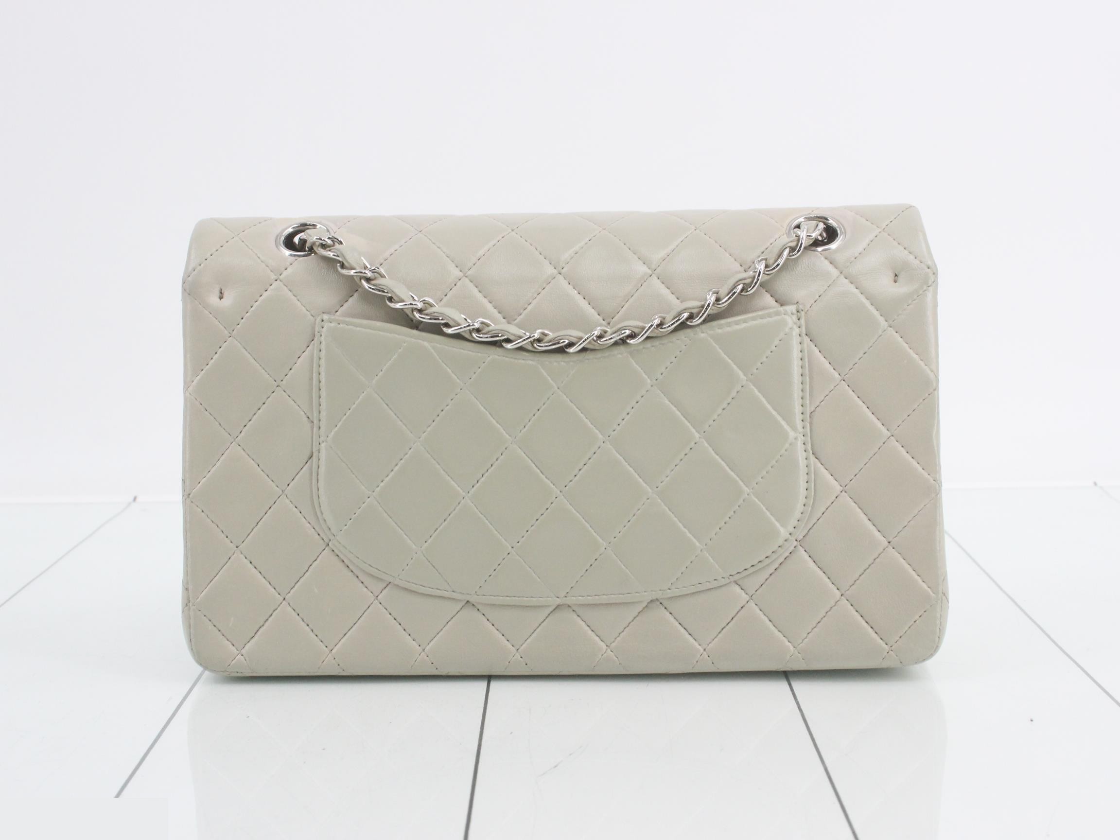 Matelassé Leather Double Flap Double Chain Shoulder Bag — view 2