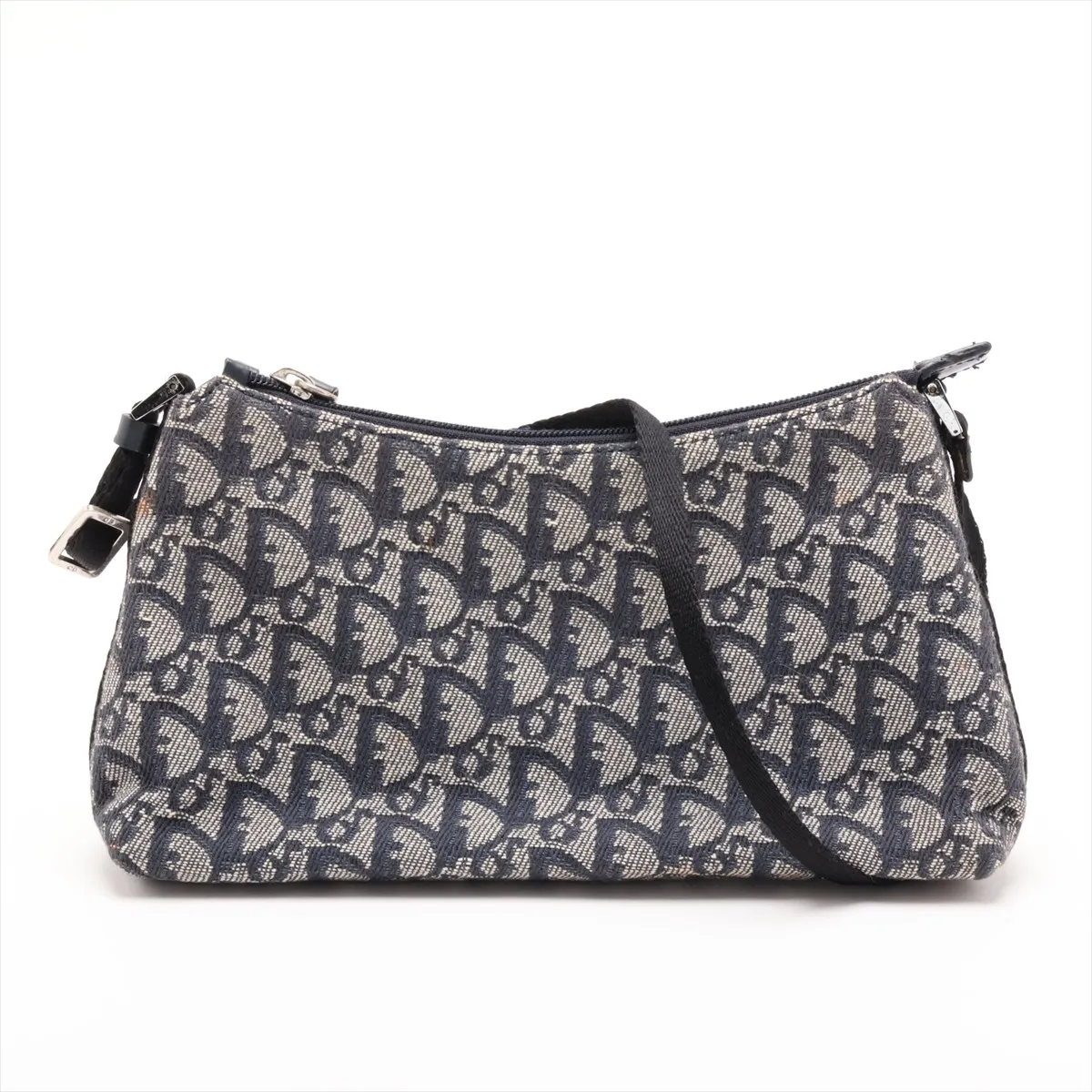 Trotter Canvas Shoulder Bag, Navy