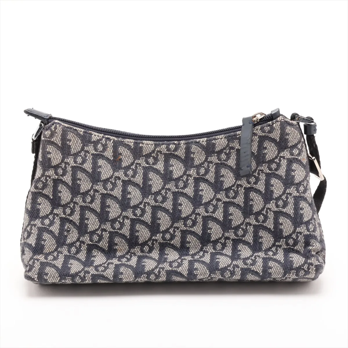 Trotter Canvas Shoulder Bag, Navy — view 2