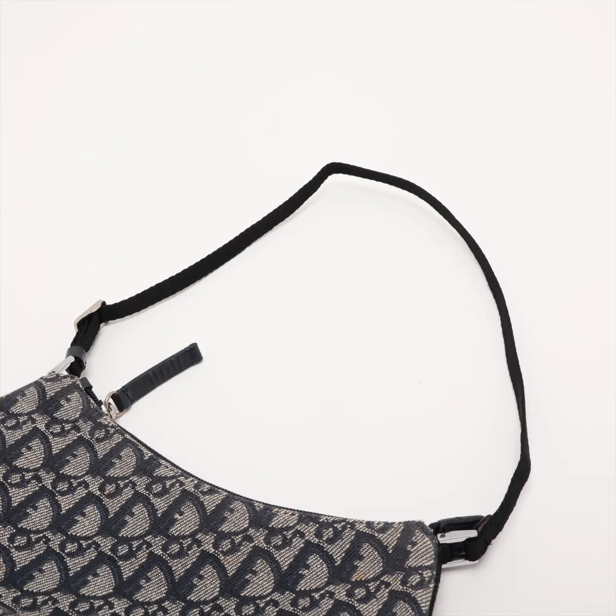 Trotter Canvas Shoulder Bag, Navy — view 5