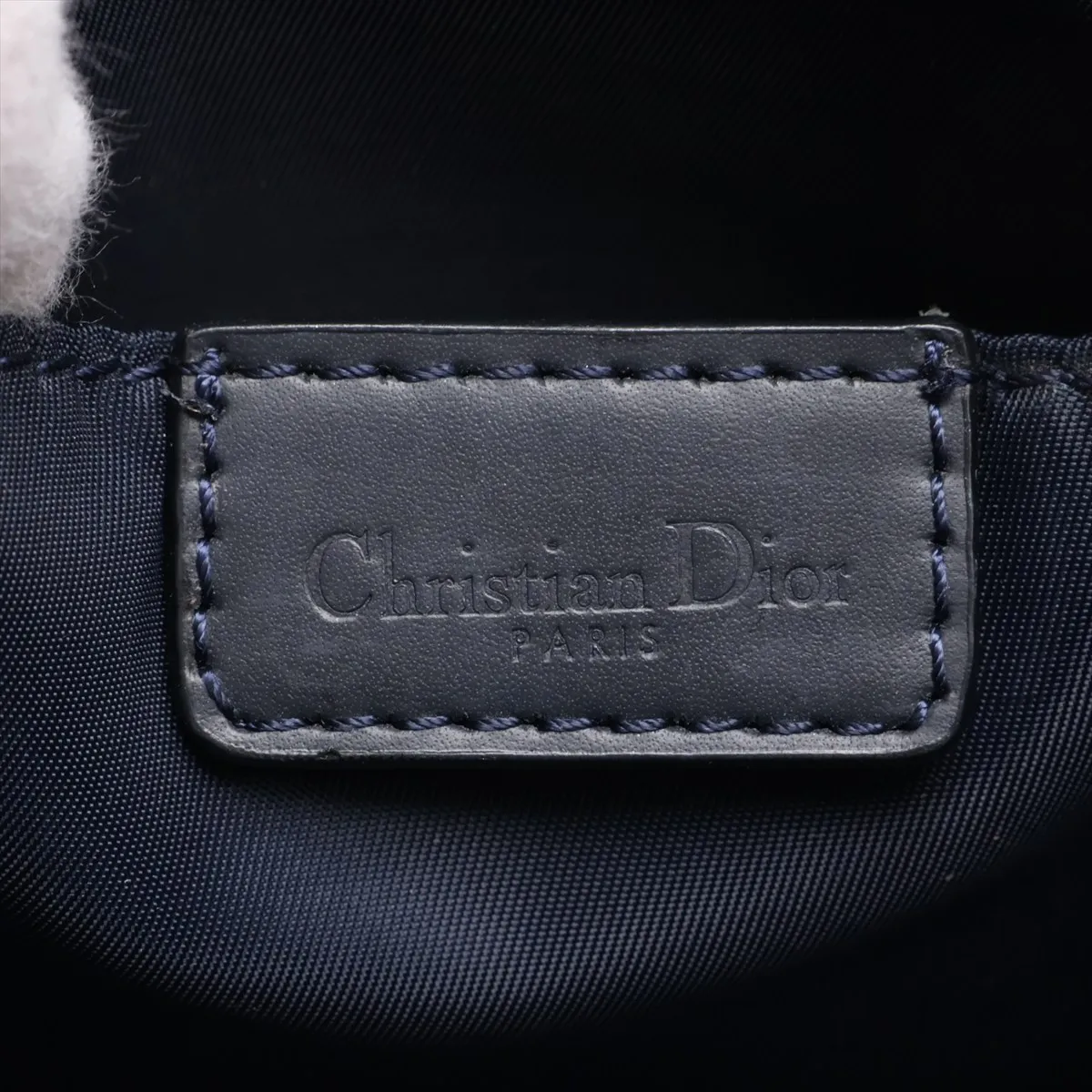 Trotter Canvas Shoulder Bag, Navy — view 8