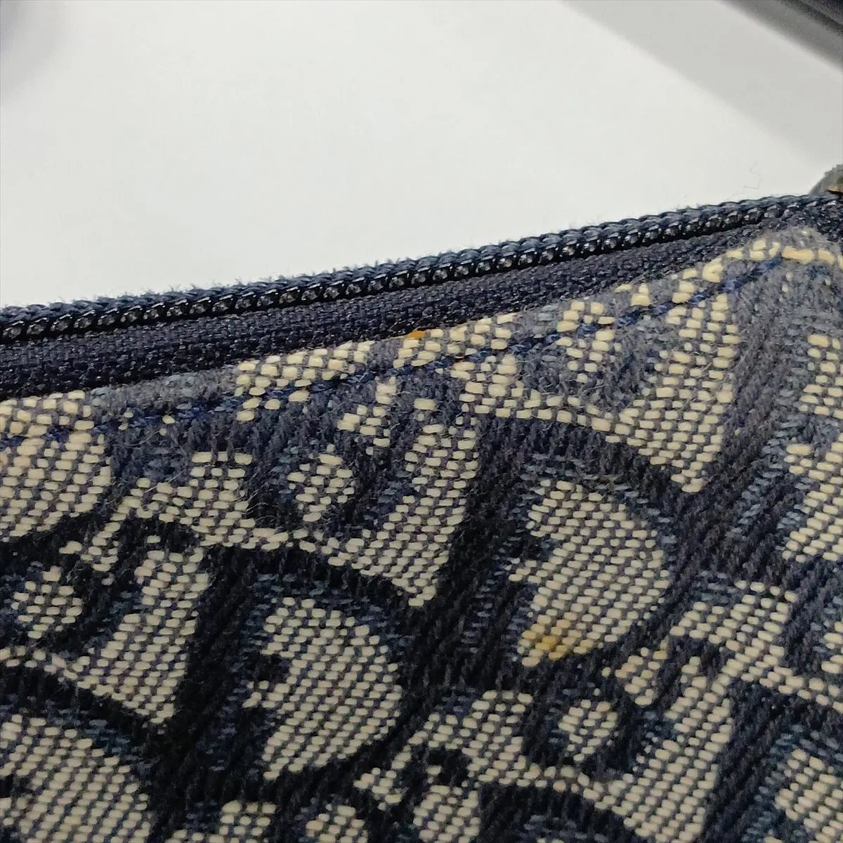 Trotter Canvas Shoulder Bag, Navy — view 9