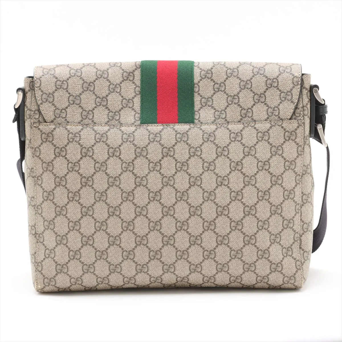 GG Supreme PVC x Leather Shoulder Bag Beige 475432 — view 2