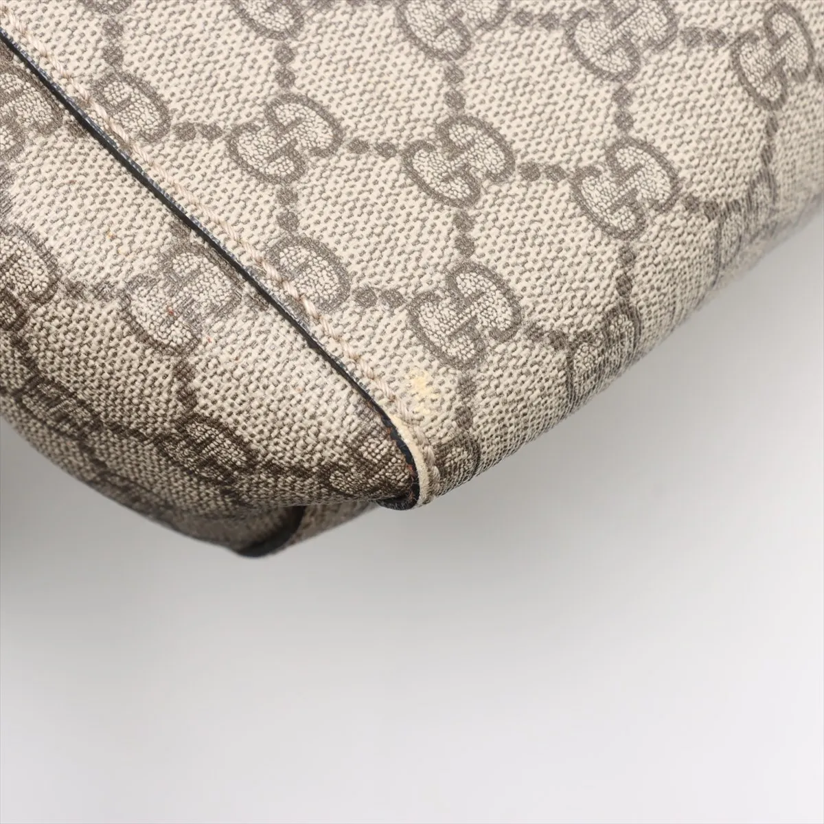 GG Supreme PVC x Leather Shoulder Bag Beige 475432 — view 9