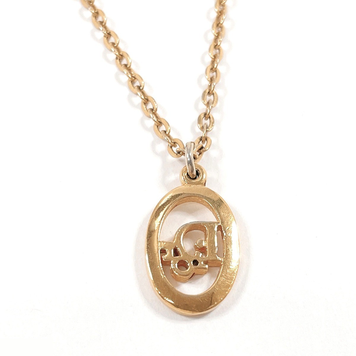 Logo Vintage Necklace, Metal, Chain approx. 44cm — view 2