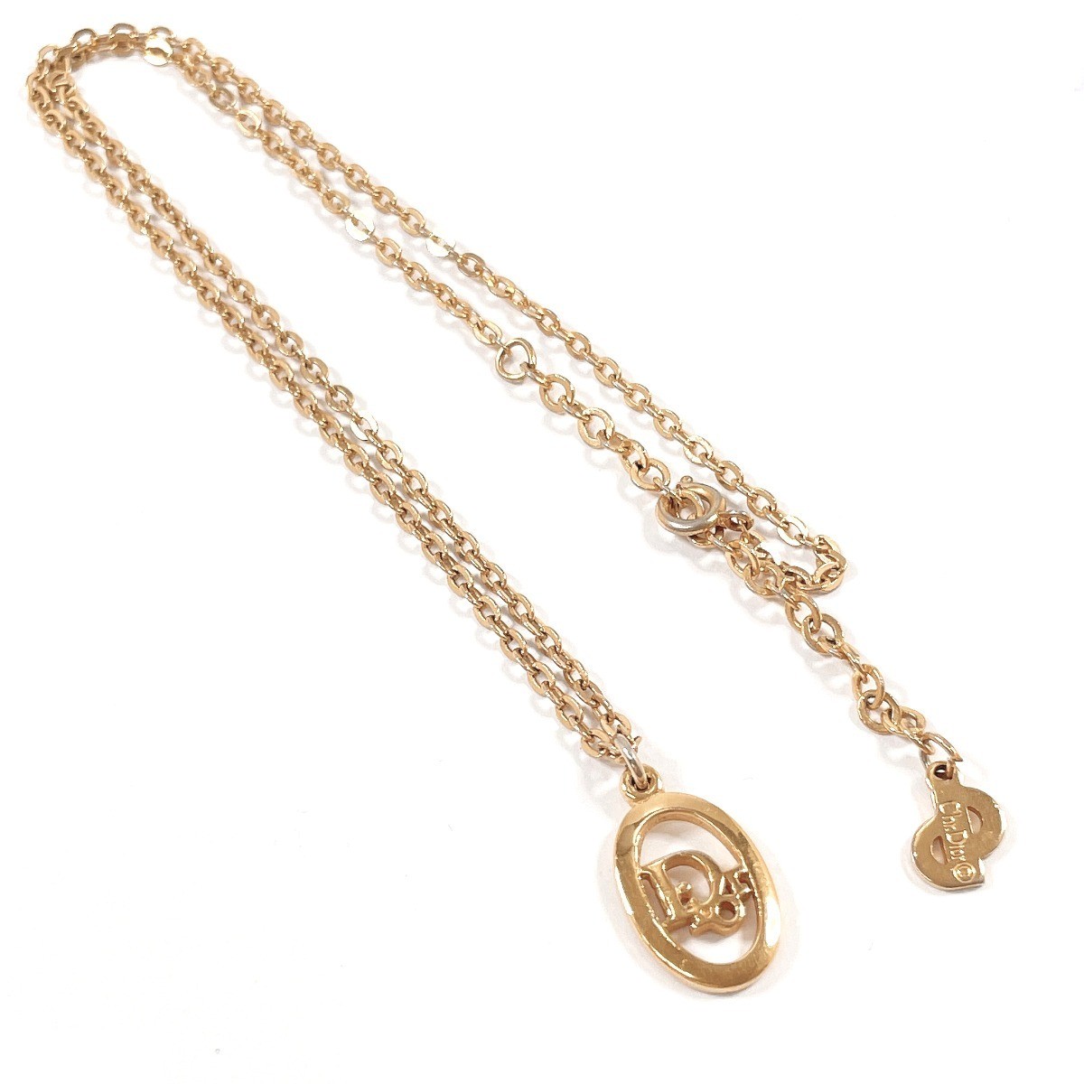 Logo Vintage Necklace, Metal, Chain approx. 44cm — view 3