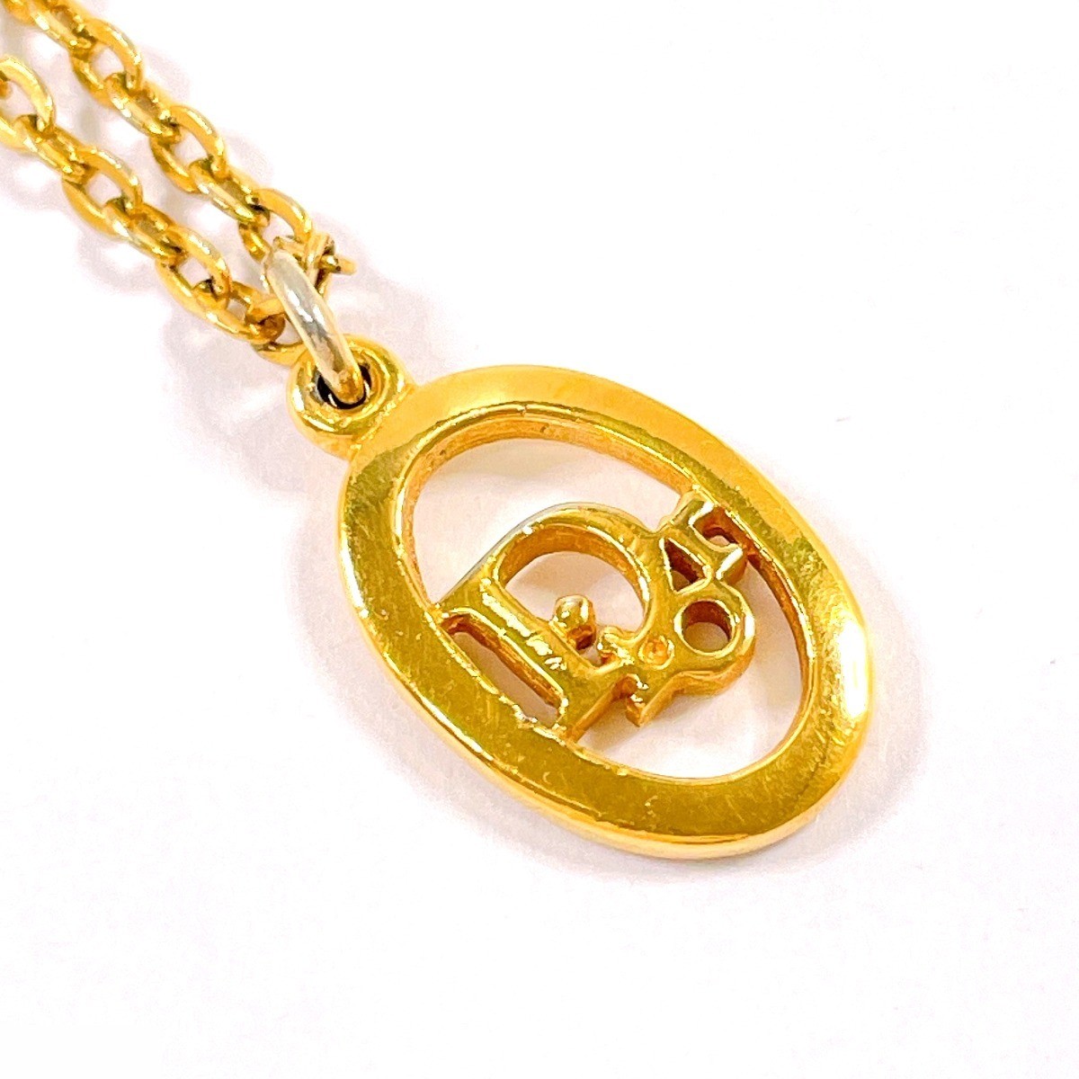 Logo Vintage Necklace, Metal, Chain approx. 44cm — view 6