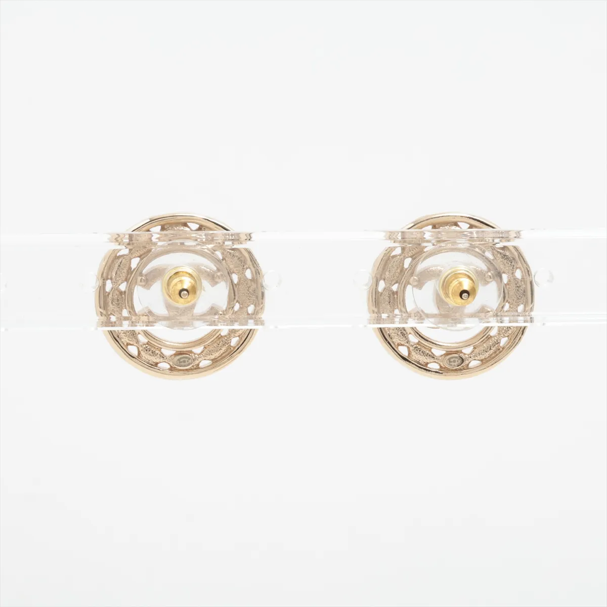 Cocomark B24B Earrings (for both ears) GP x Rhinestone Gold — view 2