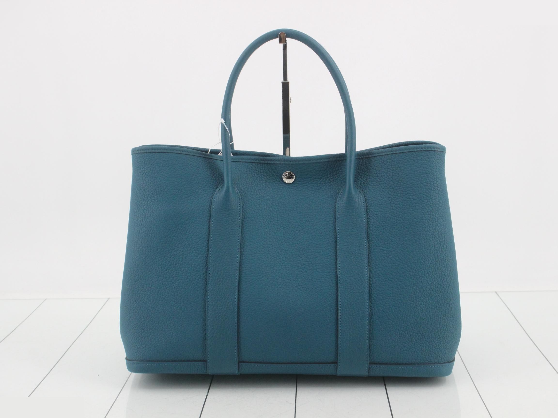 Garden Party PM Leather Tote Bag (Y stamp) — view 2