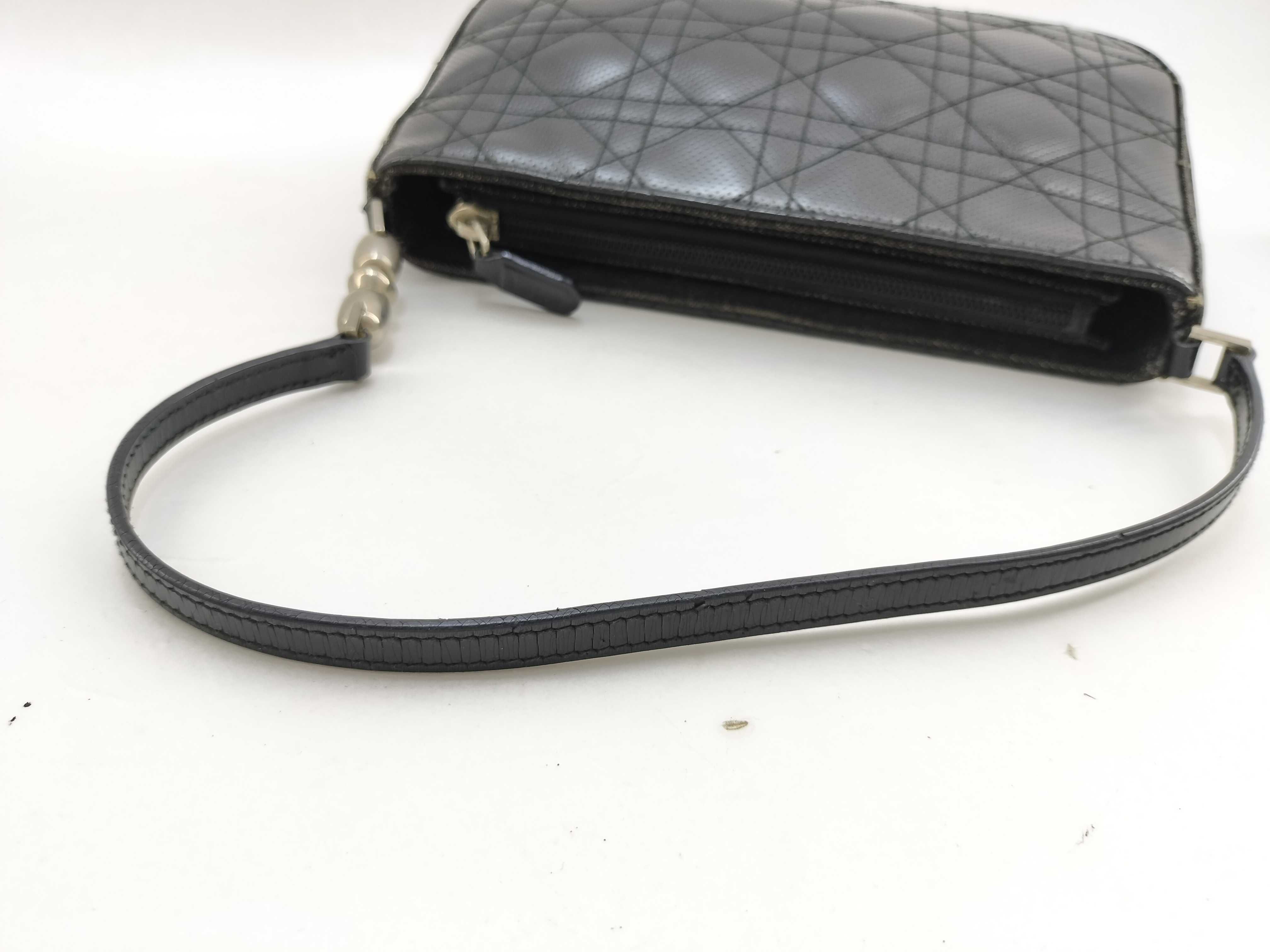 Cannage Maris Pearl Black Shoulder Bag — view 7