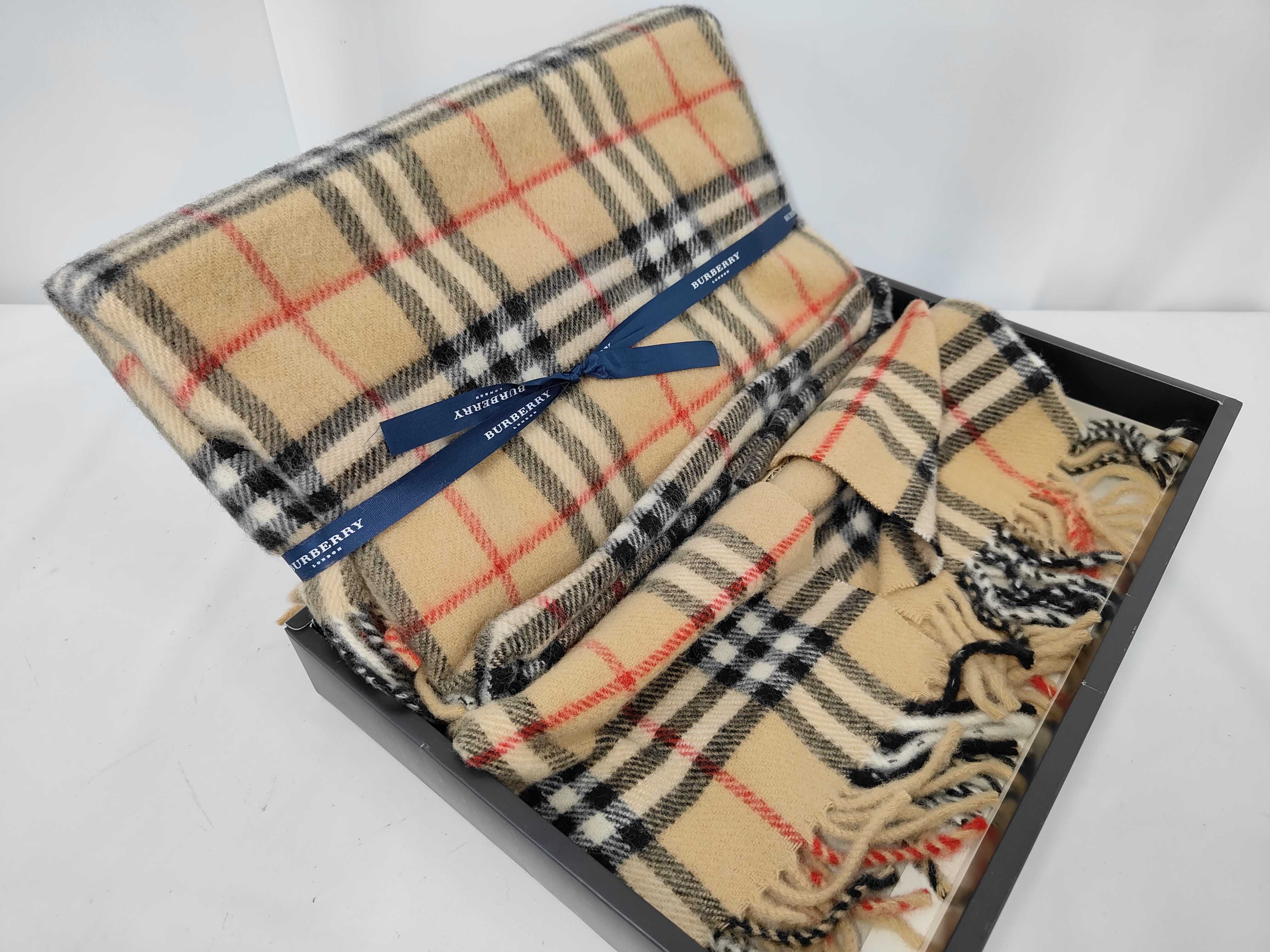 Check Scarf/100% Wool Gift — view 2