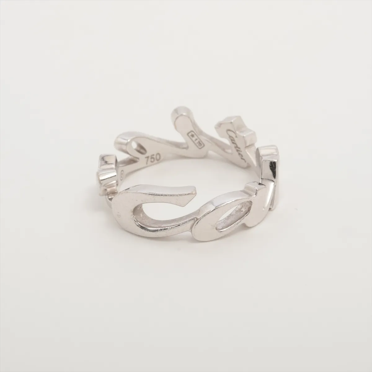 signature ring 750(WG) 5.1g 51 CX5959 dent