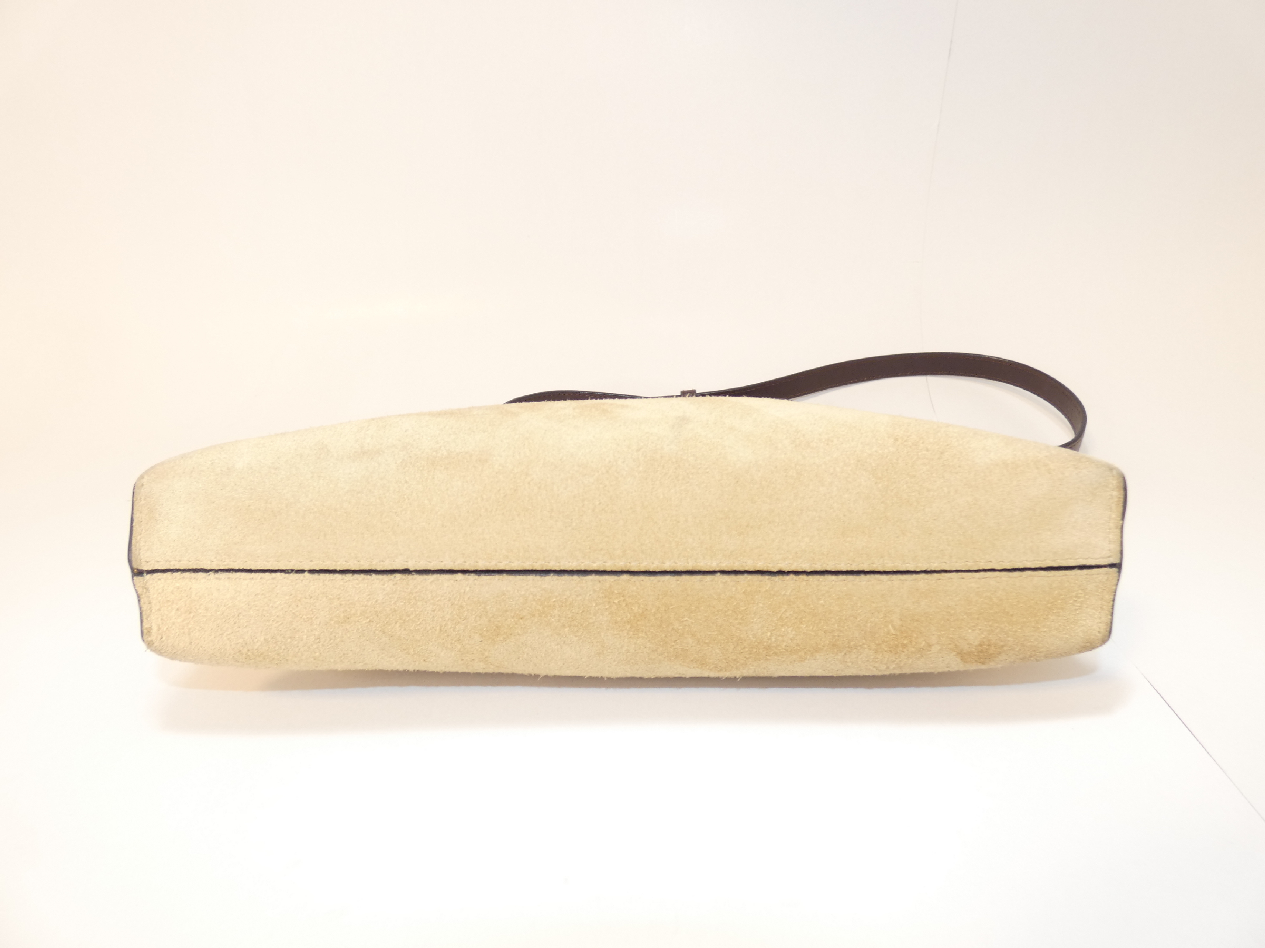 Suede Anagram Shoulder Bag — view 5