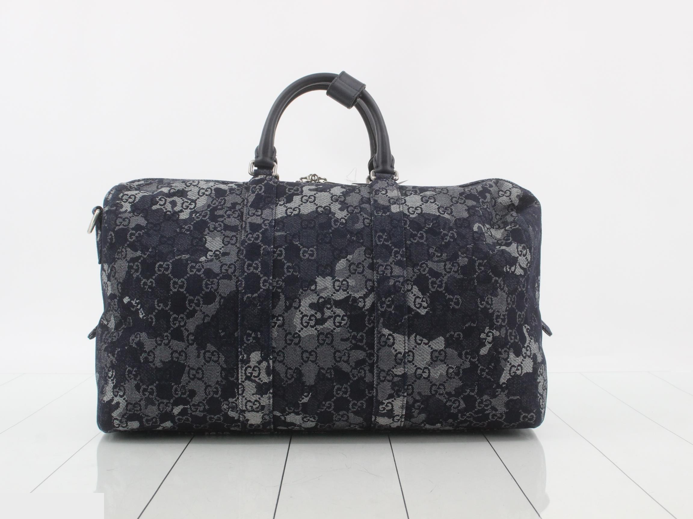 GG Denim Camouflage Boston Bag — view 2