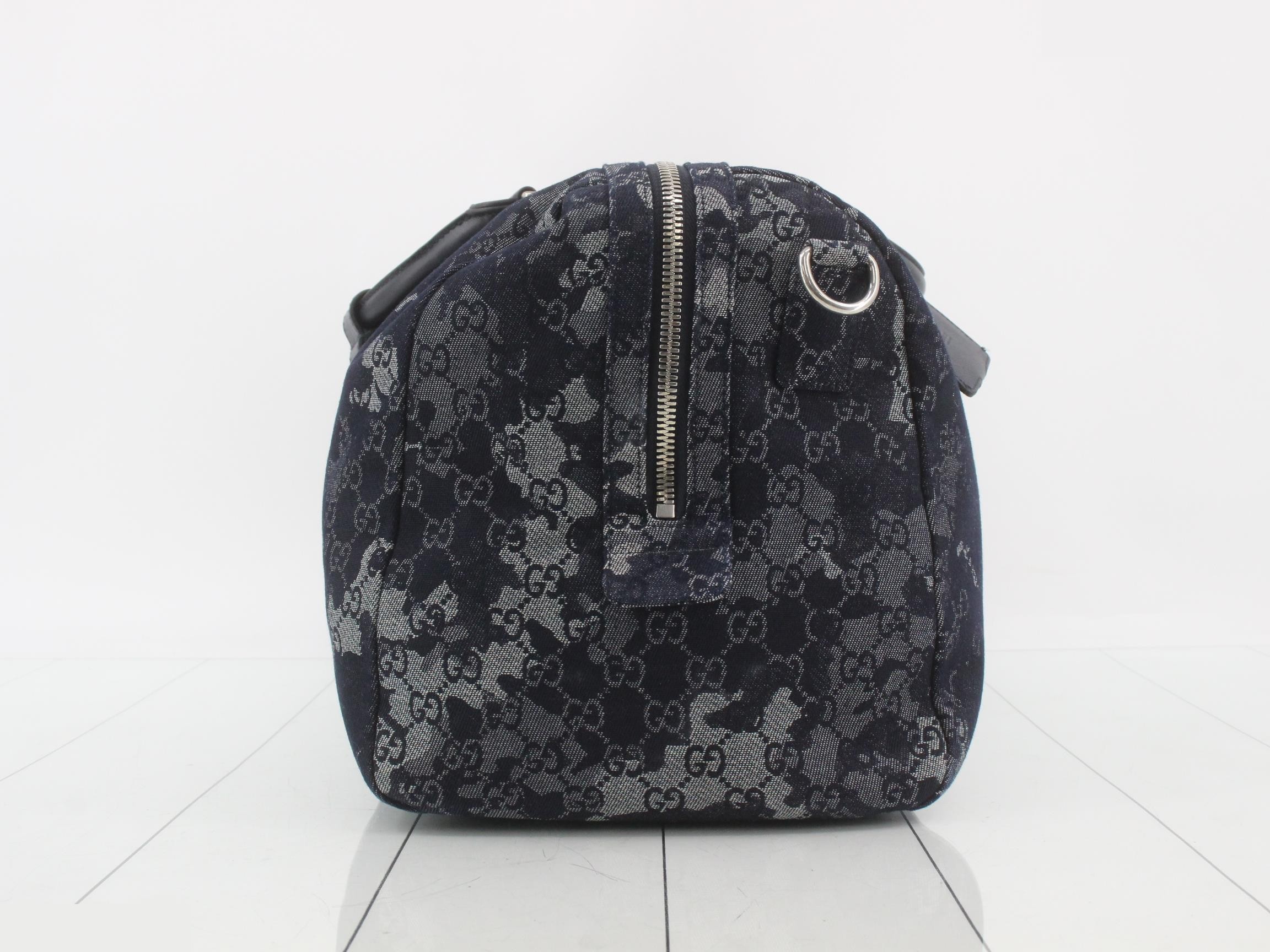 GG Denim Camouflage Boston Bag — view 4
