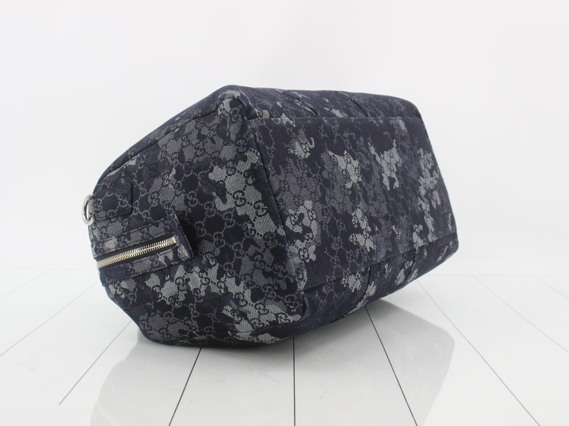 GG Denim Camouflage Boston Bag — view 5