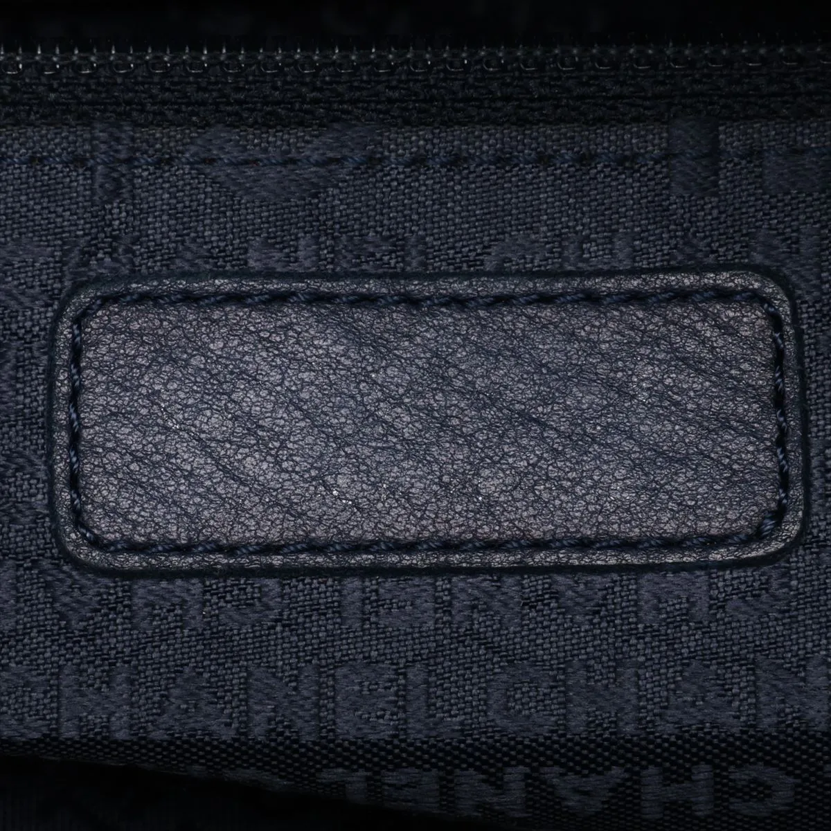 Coco Mark Canvas Handbag No. 5 Navy Silver Hardware 10618130 (Serial Number in the 10s) — view 9