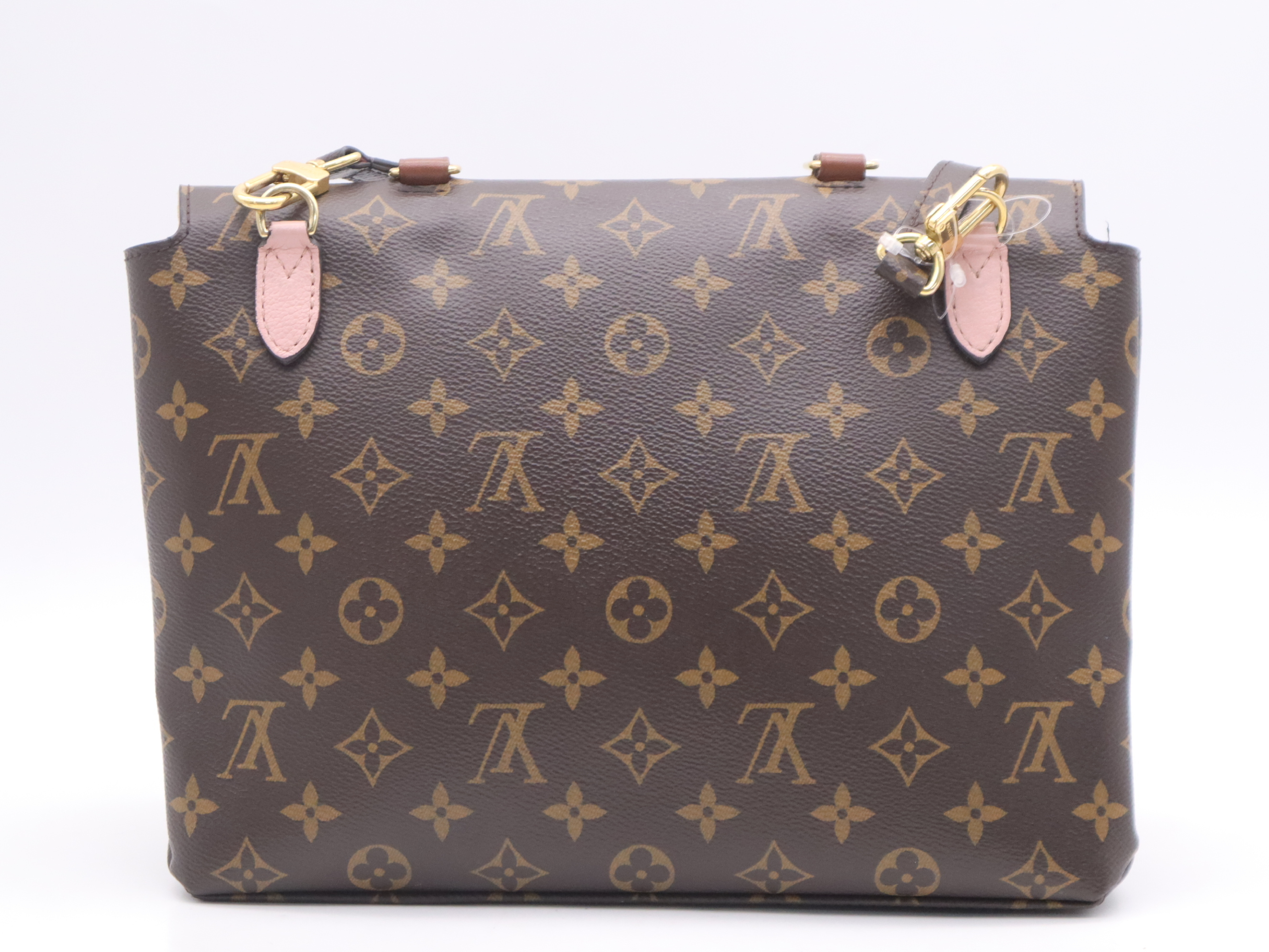M43960 Monogram Marignan Rose Poudre Handbag with Shoulder Strap (RIFD verified) — view 2