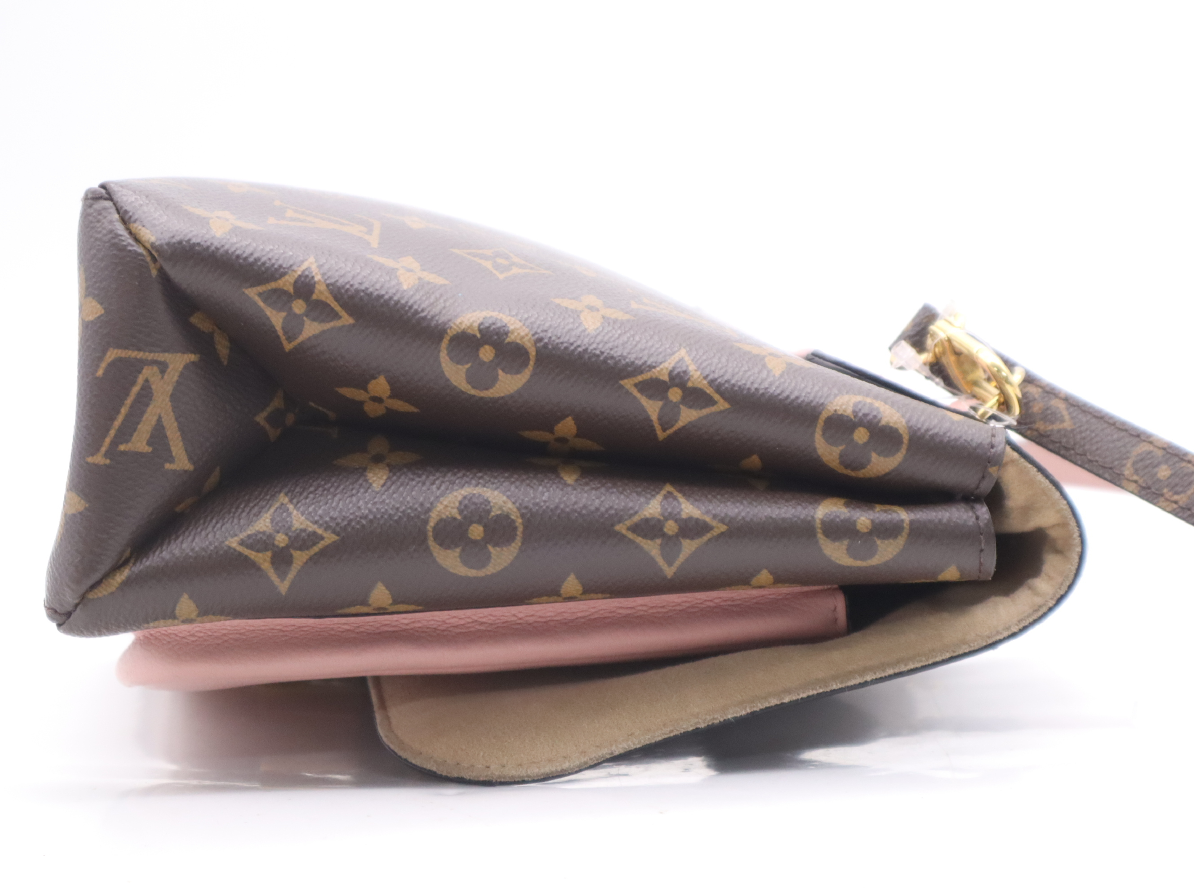 M43960 Monogram Marignan Rose Poudre Handbag with Shoulder Strap (RIFD verified) — view 5
