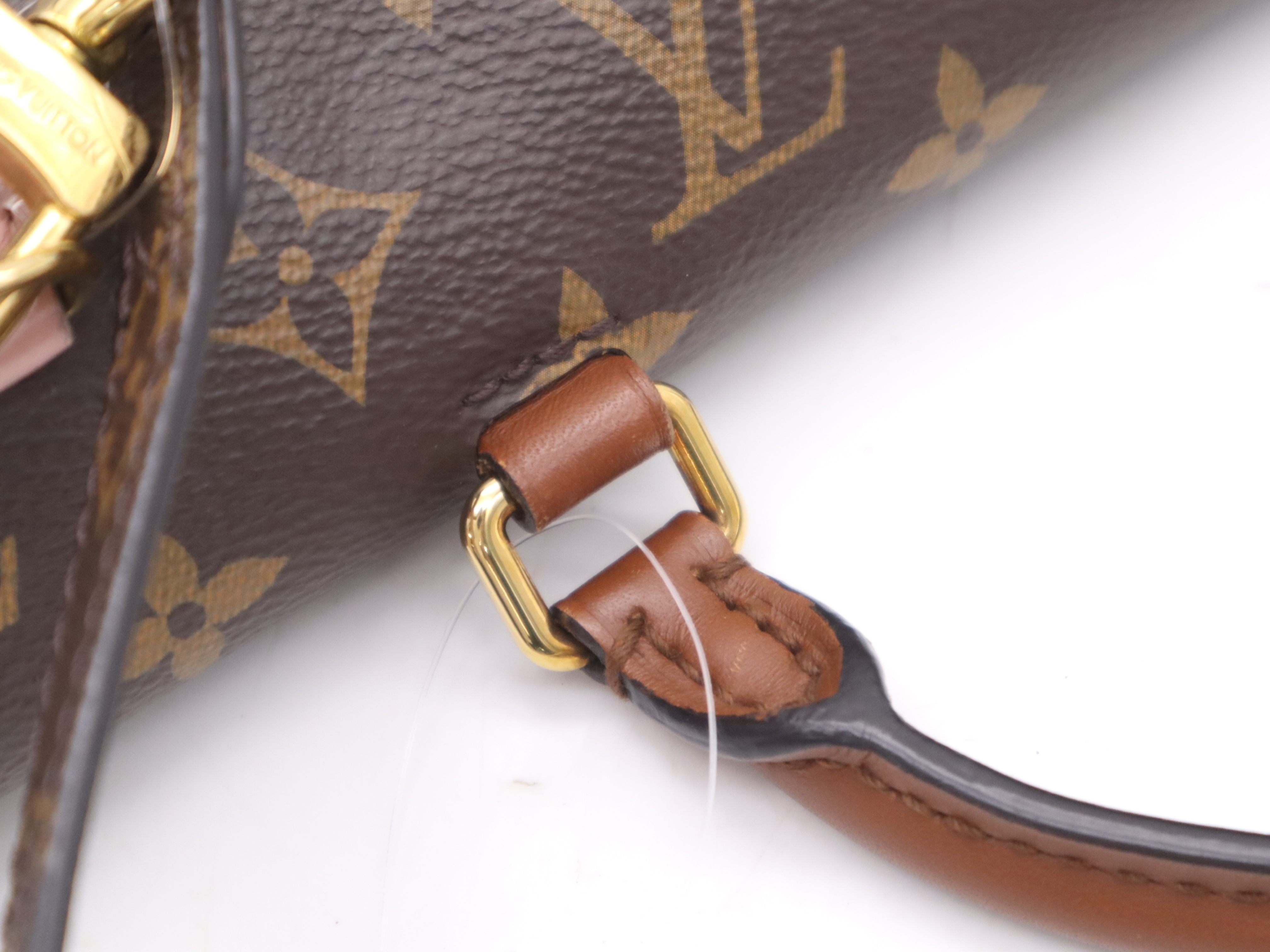 M43960 Monogram Marignan Rose Poudre Handbag with Shoulder Strap (RIFD verified) — view 7