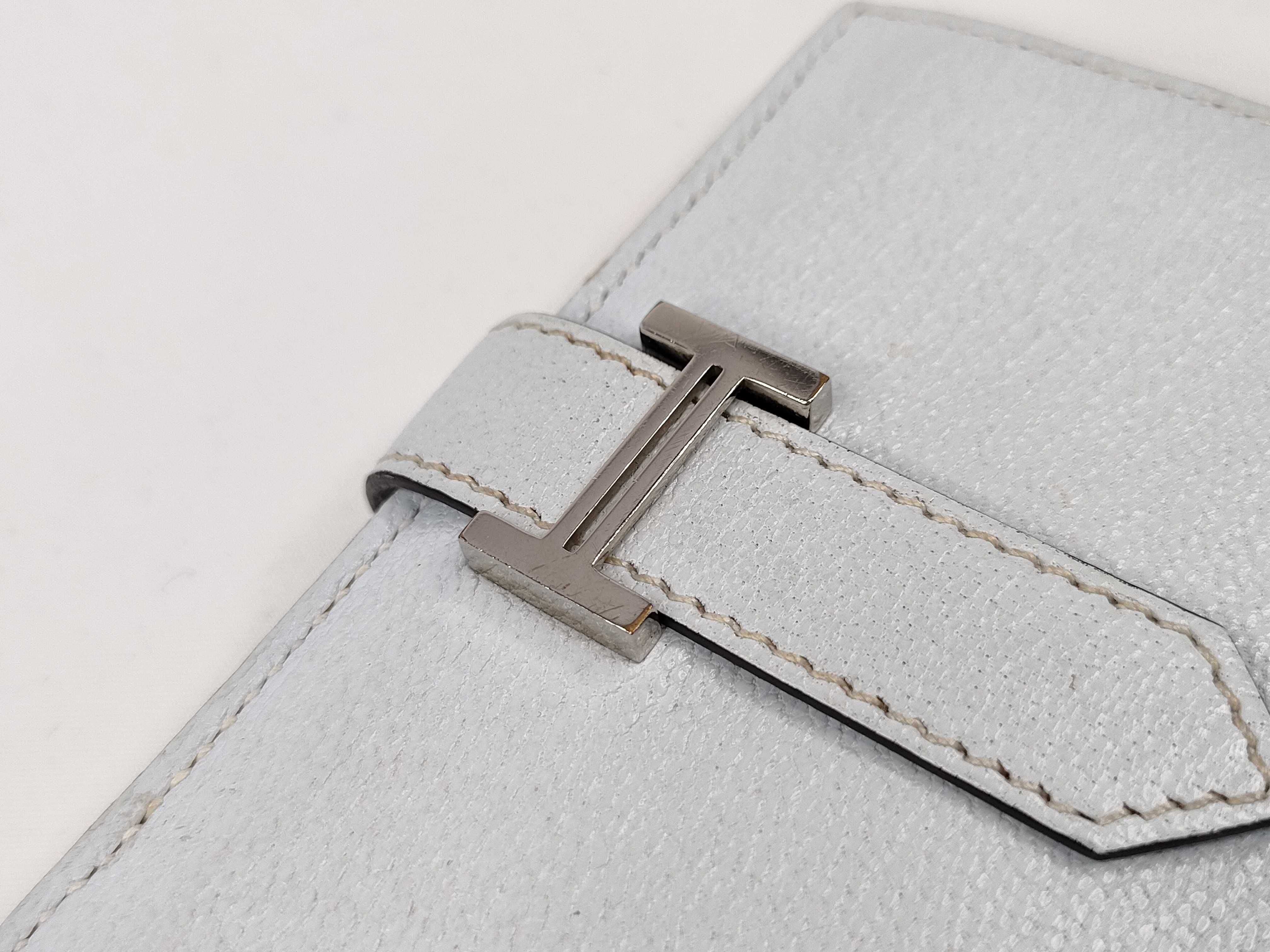 Bearn Mini Chevre Mysore Blue Brume Compact Wallet (U stamp) — view 14