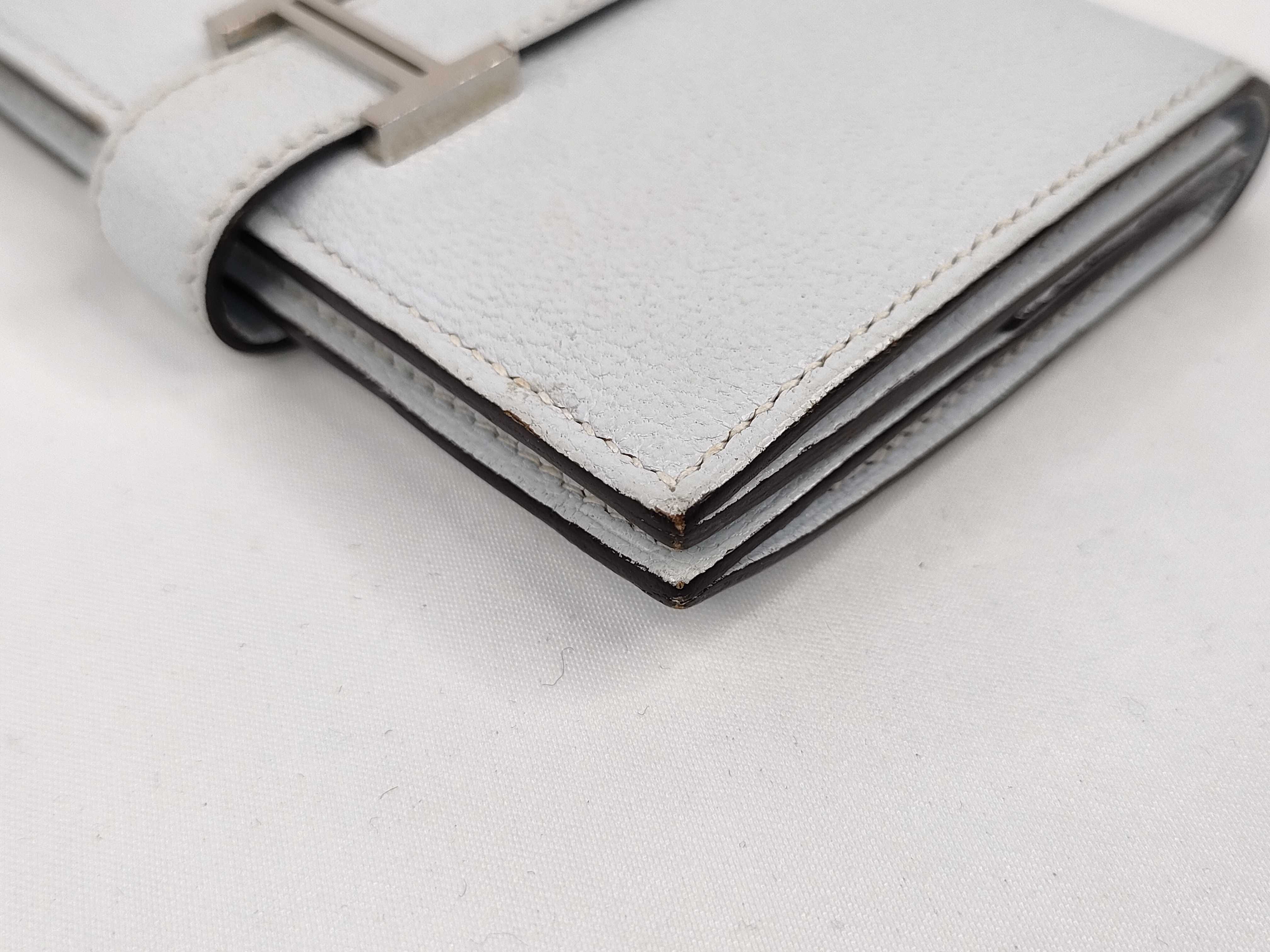 Bearn Mini Chevre Mysore Blue Brume Compact Wallet (U stamp) — view 3