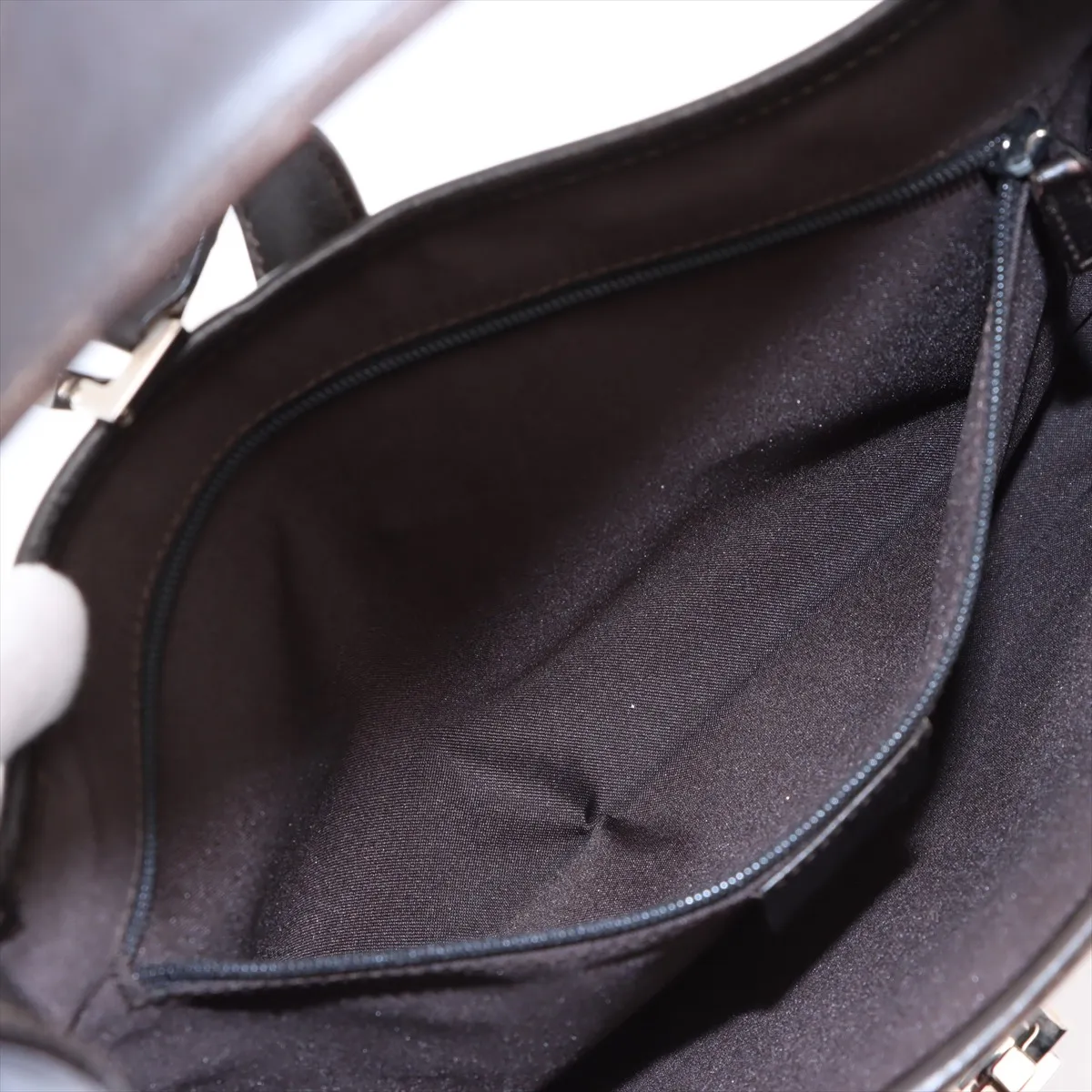 GG Canvas Jackie Canvas x Leather Shoulder Bag Beige x Brown — view 8