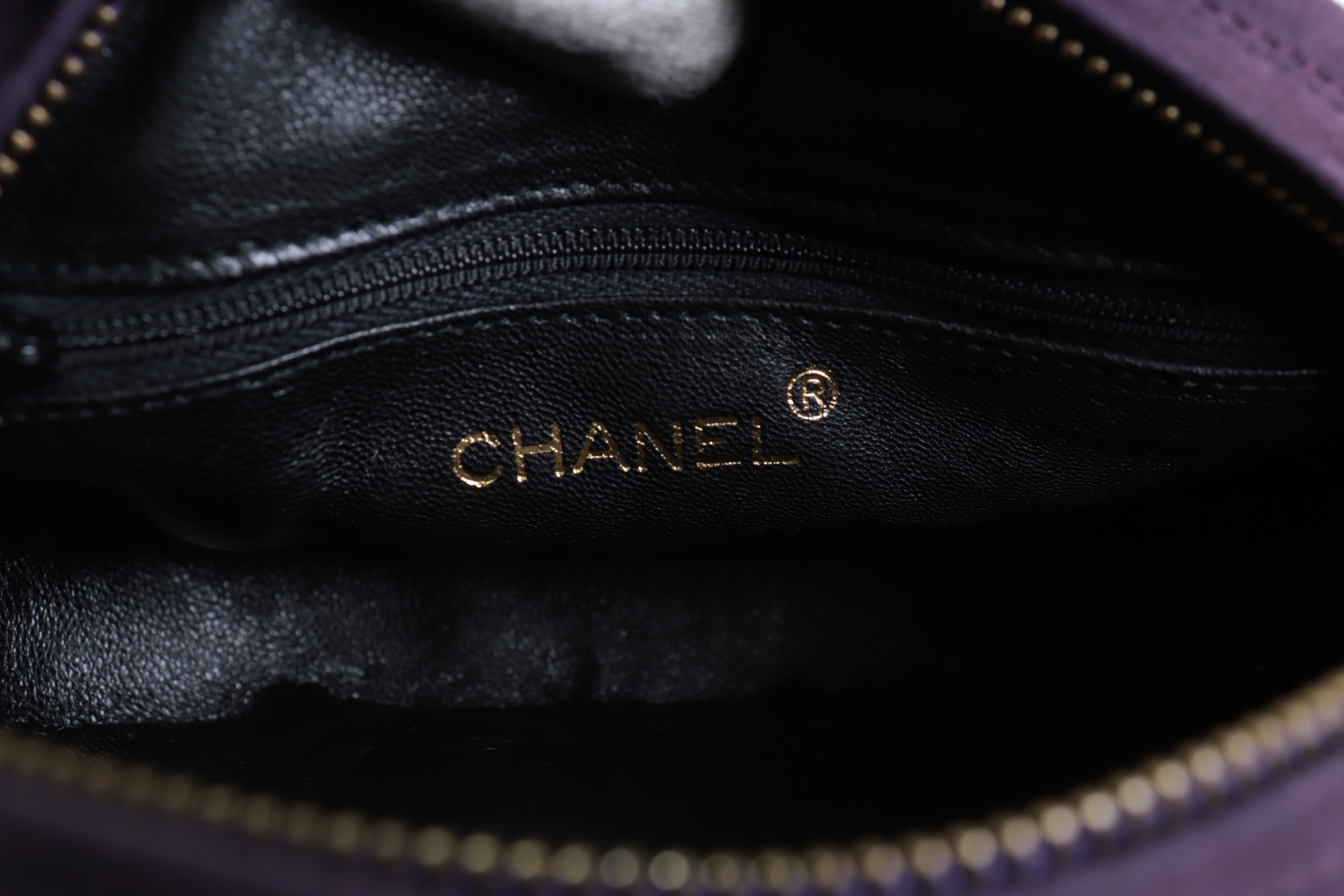 Suede Fringe Chain Shoulder Bag, Purple, Series 1 — view 8