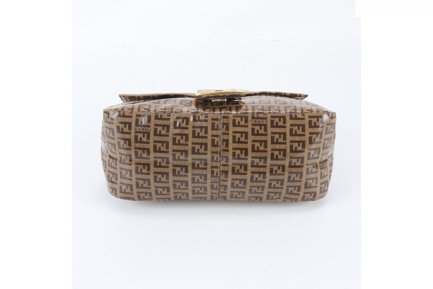 Zucchino Mamma Baguette FF Hardware Leather Shoulder Bag — view 5