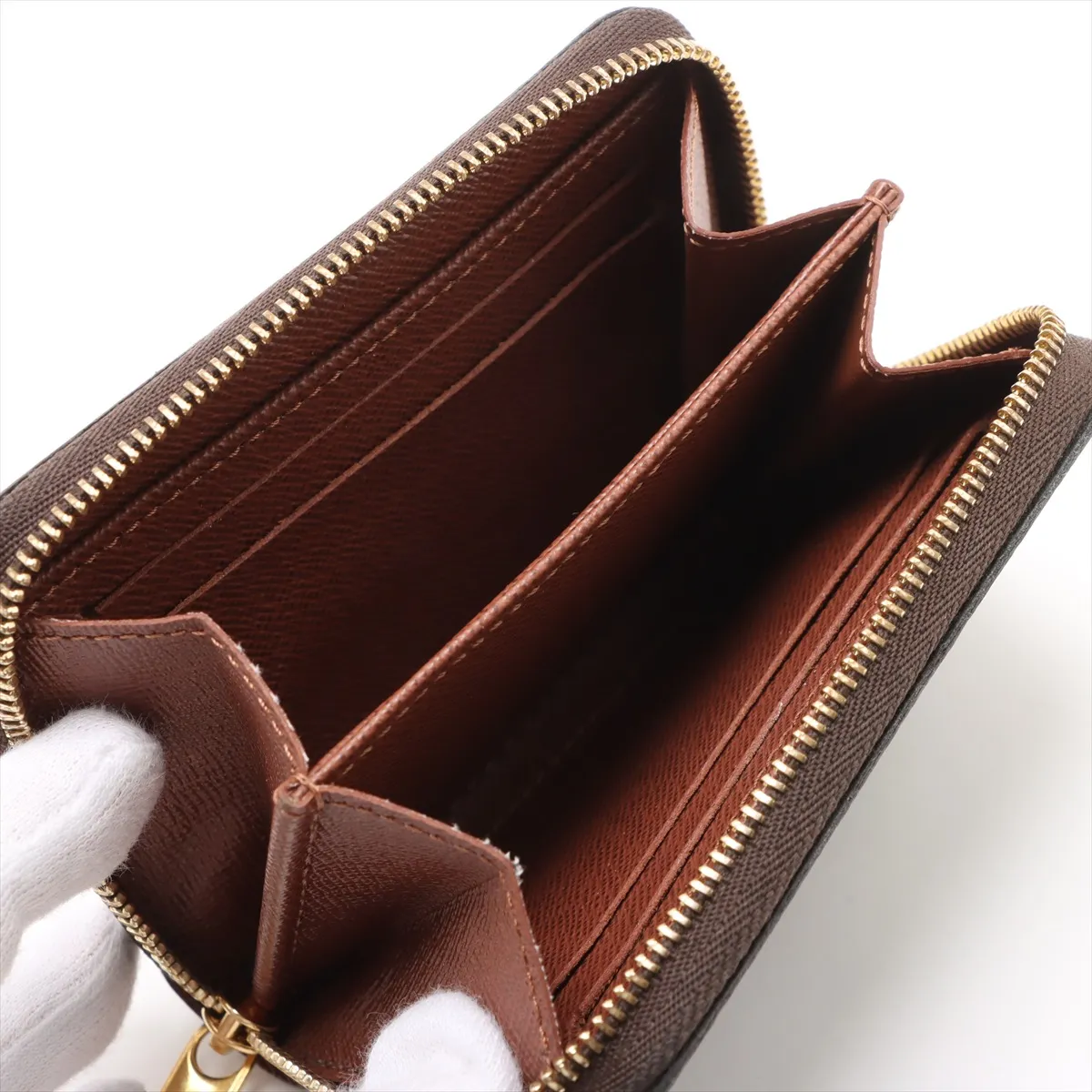 Monogram Zippy Coin Purse M60067 Brown Coin Purse RFID detected — view 3