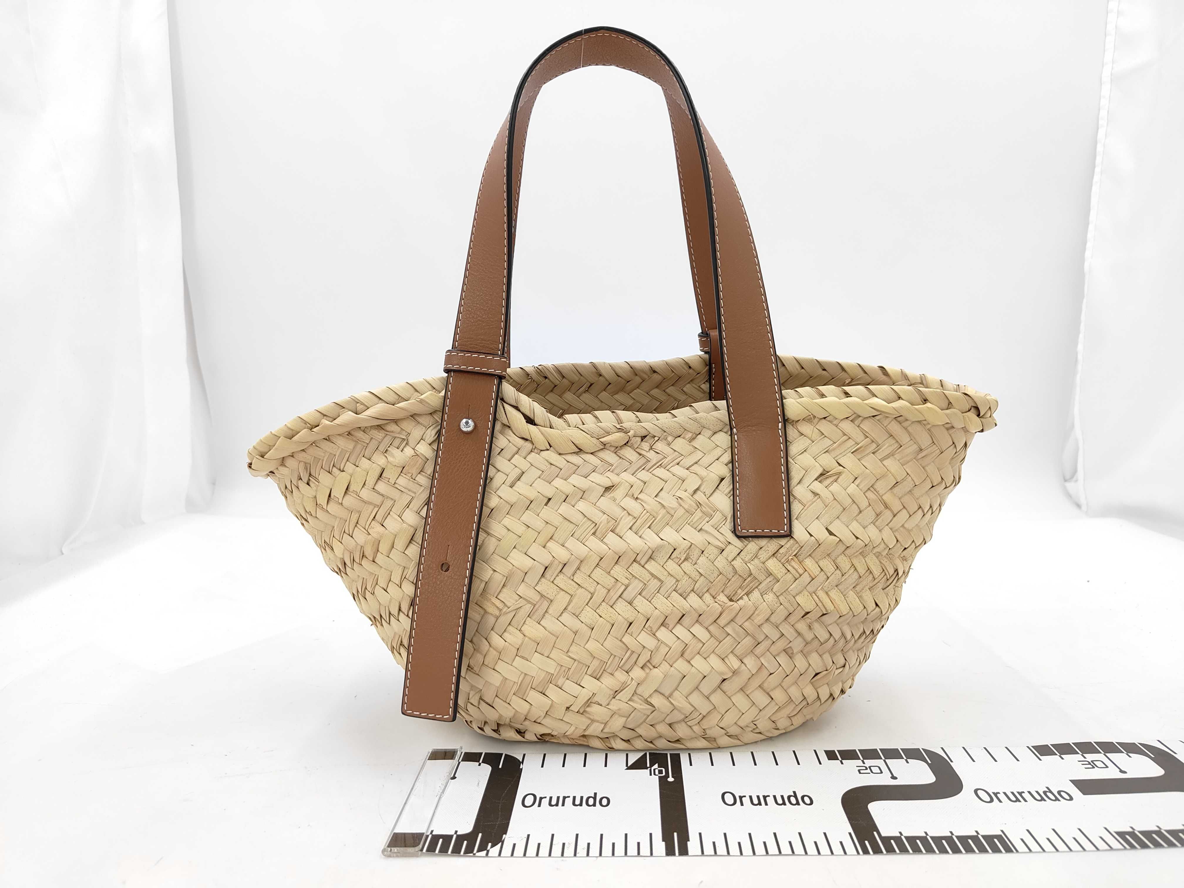 Raffia Anagram Tote Bag — view 2