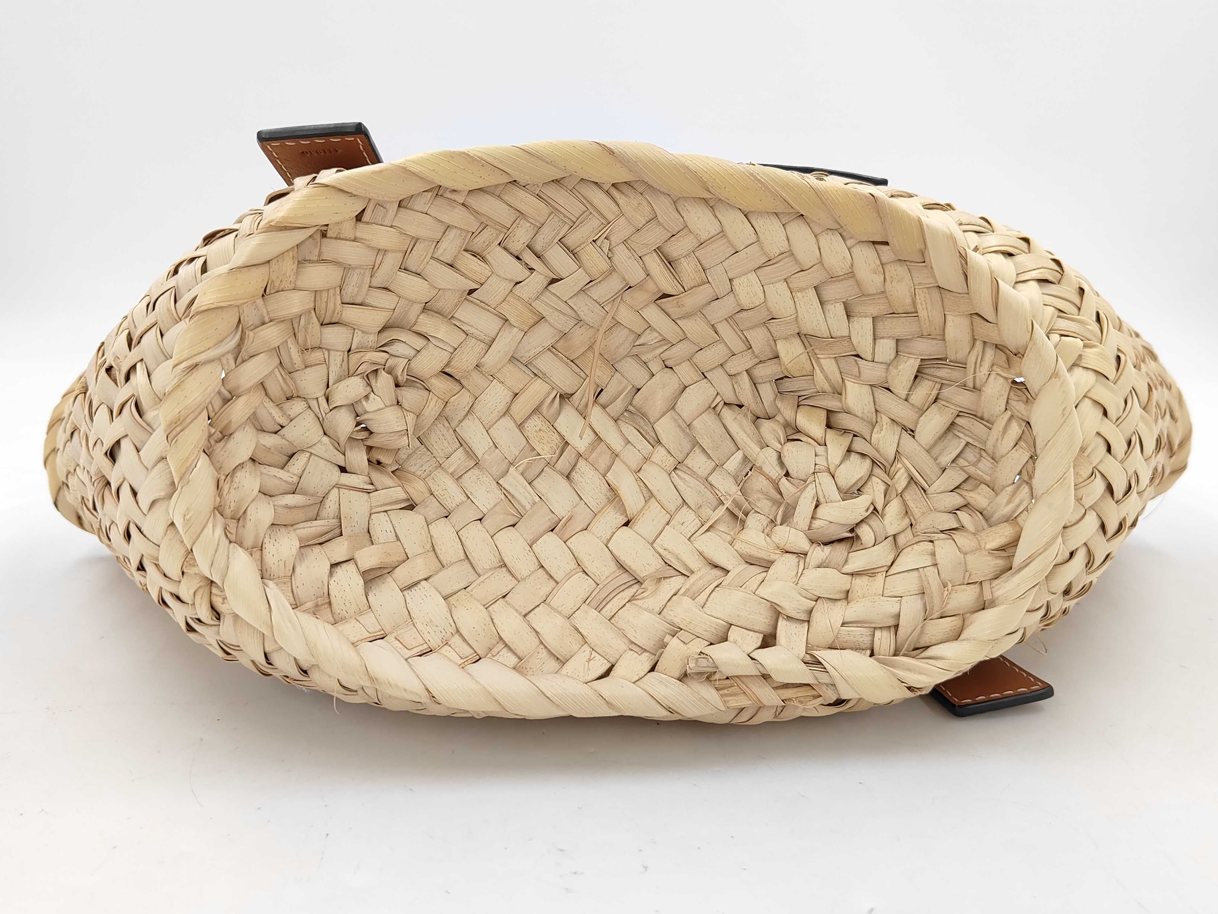 Raffia Anagram Tote Bag — view 7