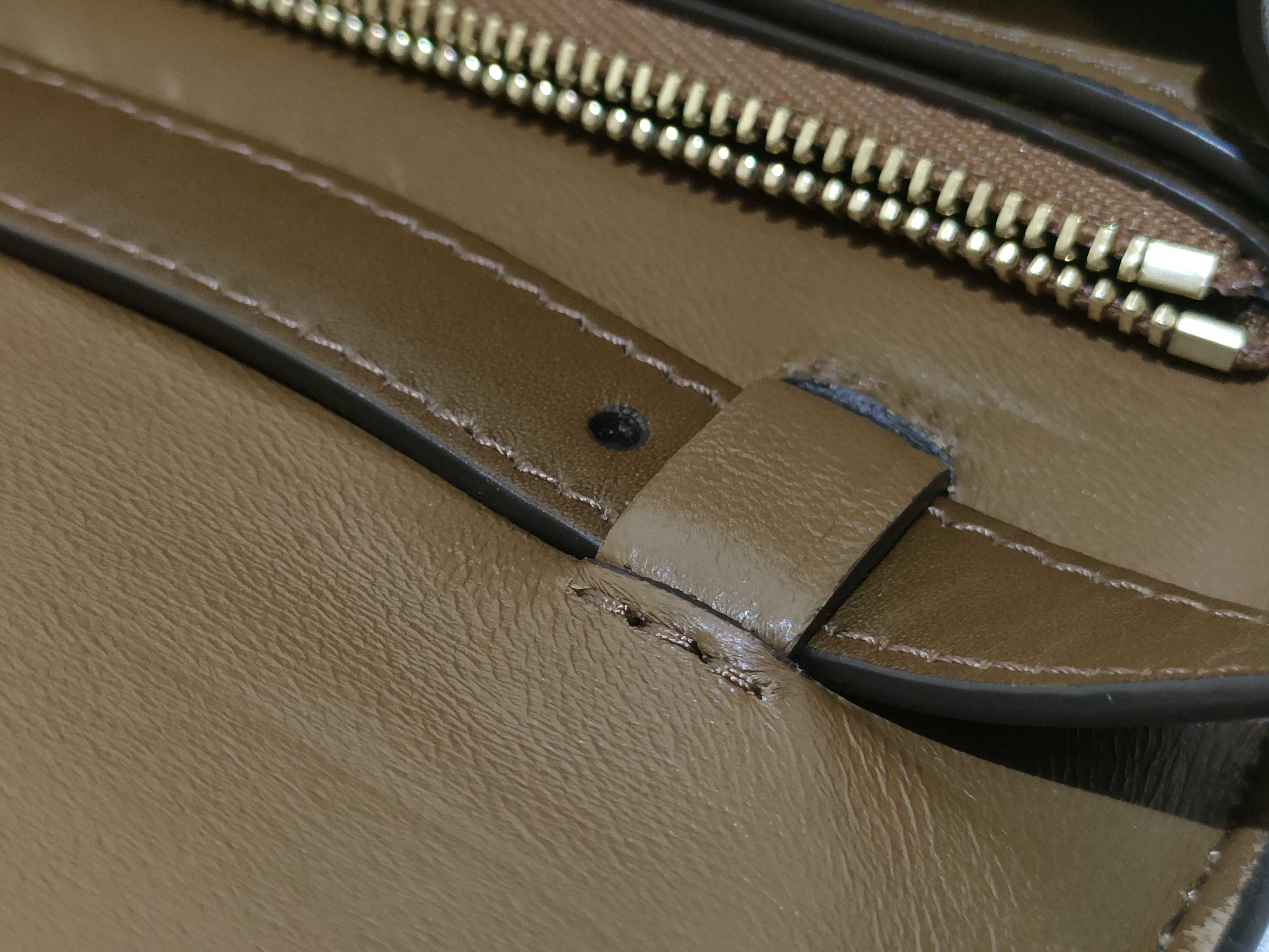 Classic Box Shoulder Bag, Medium, Leather, Brown Shoulder Bag — view 5