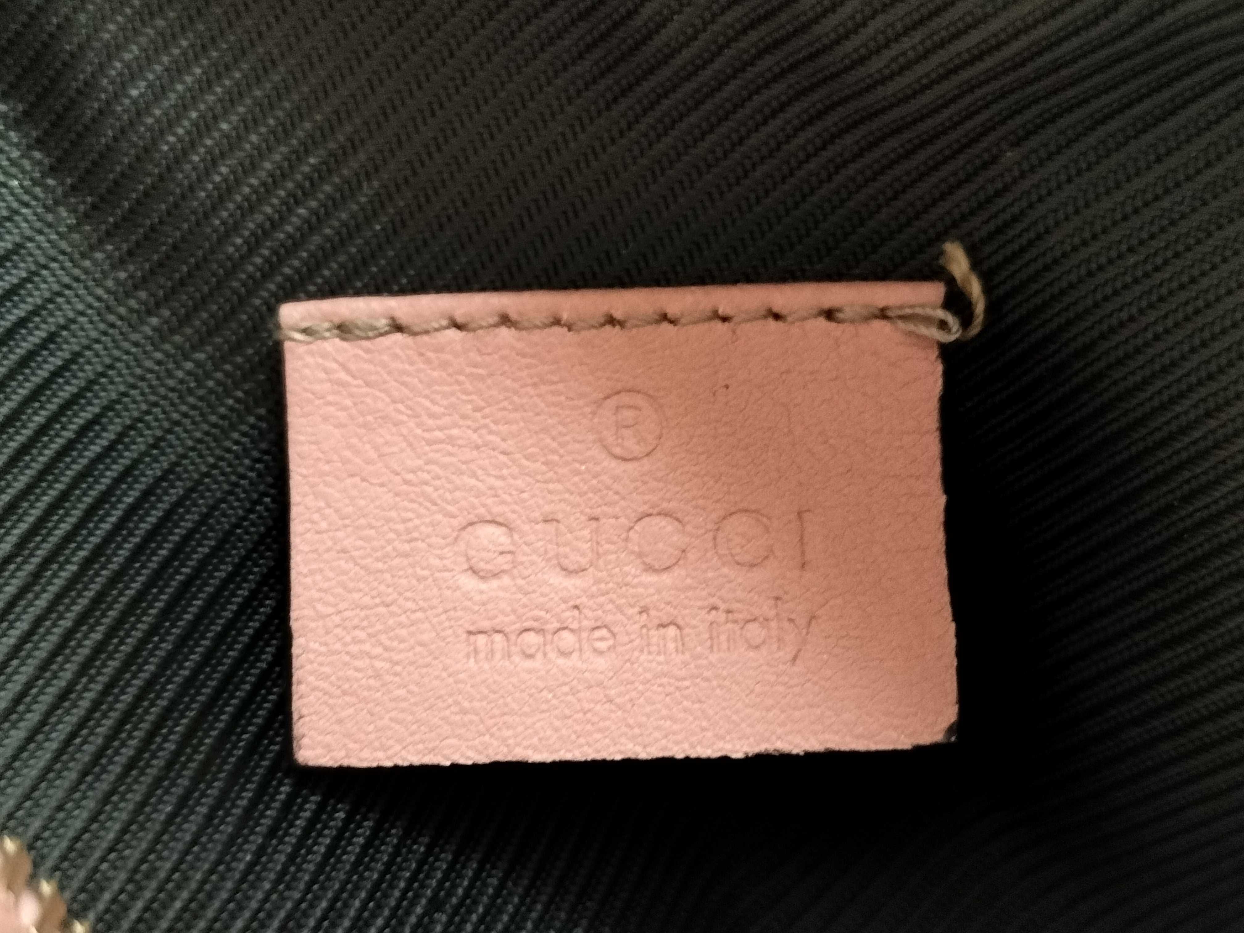 Guccissima Pouch, Gucci Pouch, GG Shima Leather, Heart Charm, Pink Pouch — view 8