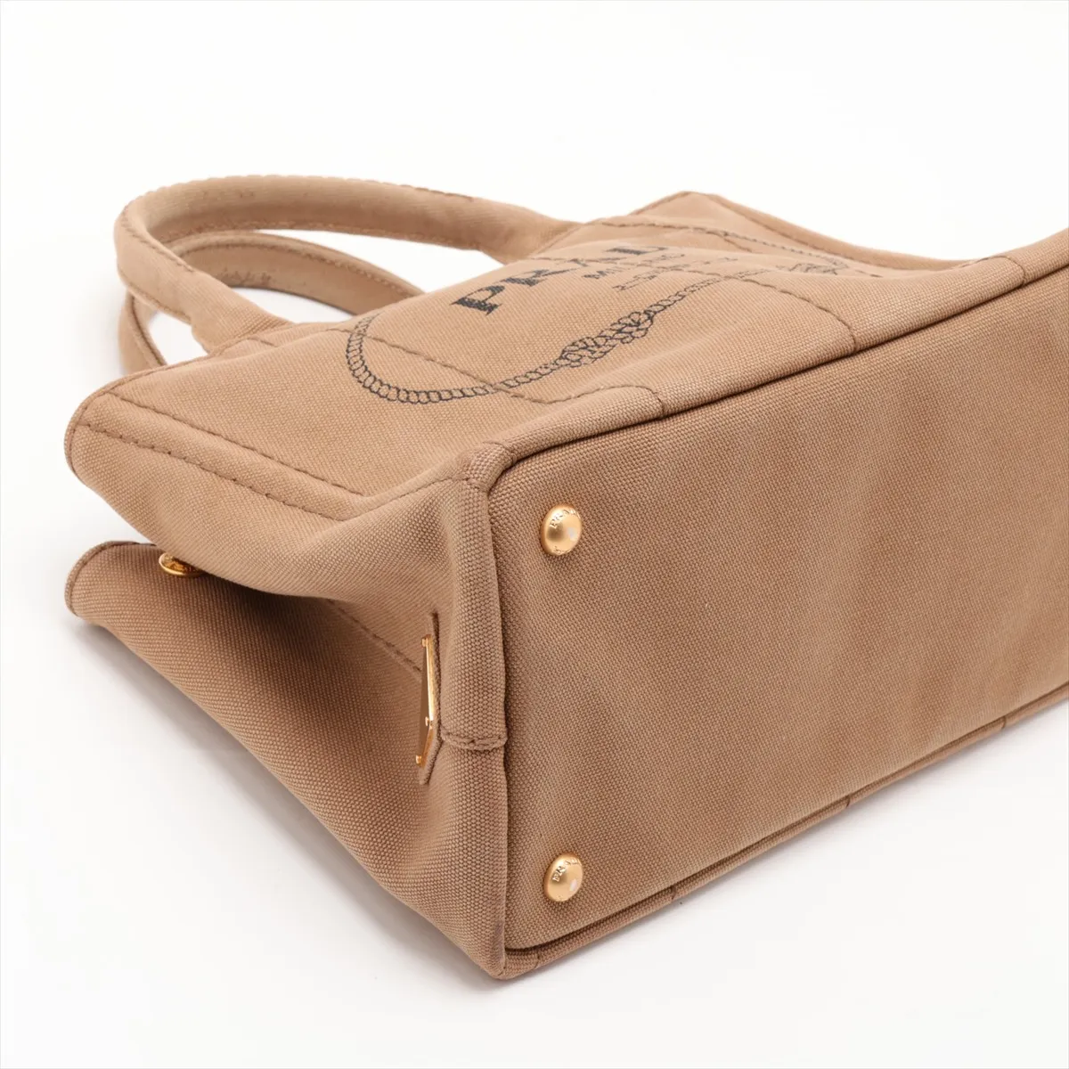 Canapa Canvas 2-Way Handbag, Beige — view 4