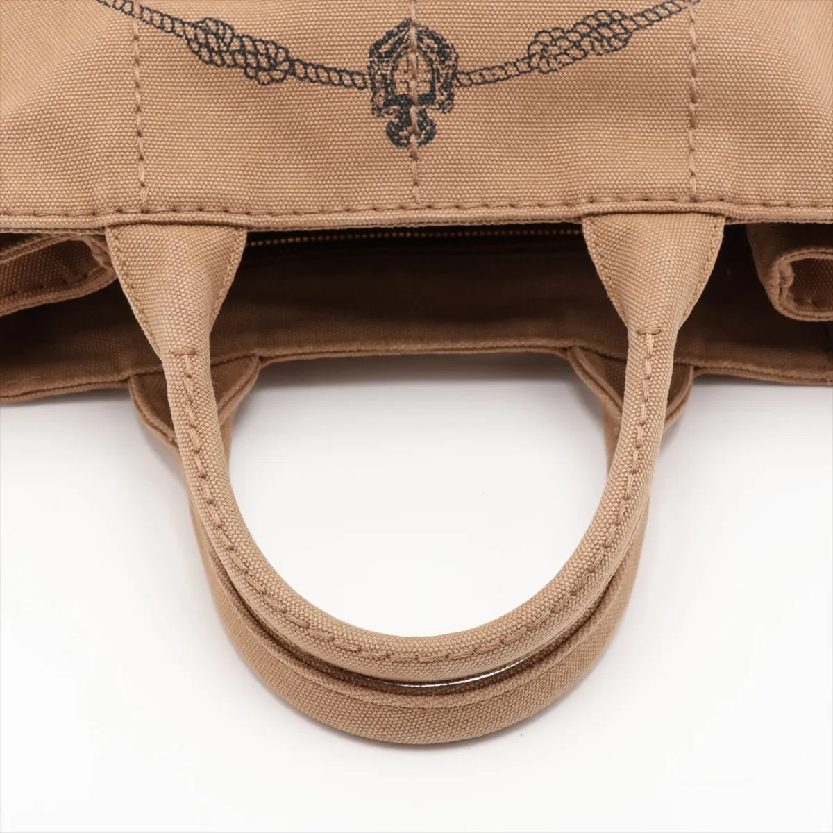 Canapa Canvas 2-Way Handbag, Beige — view 5