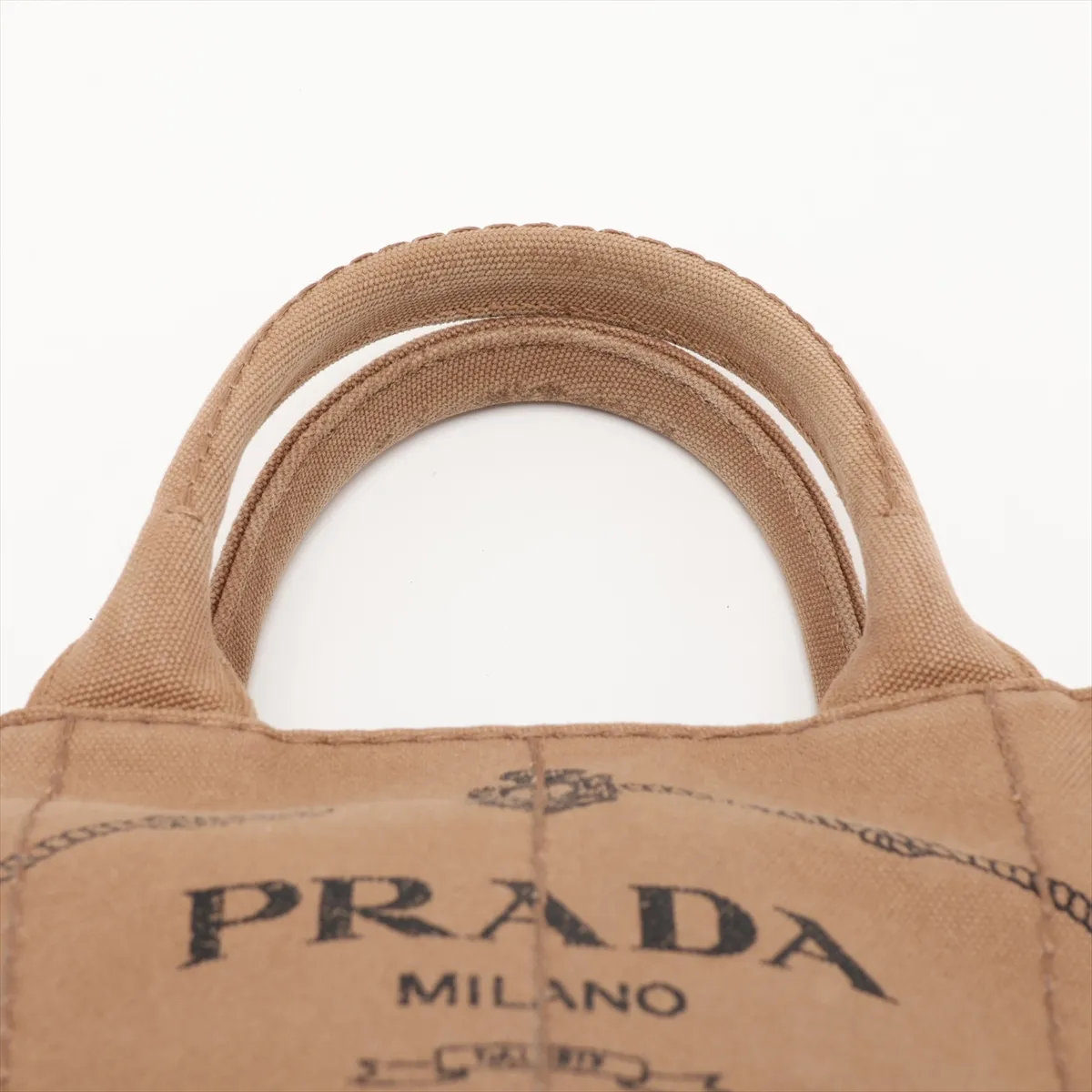 Canapa Canvas 2-Way Handbag, Beige — view 6
