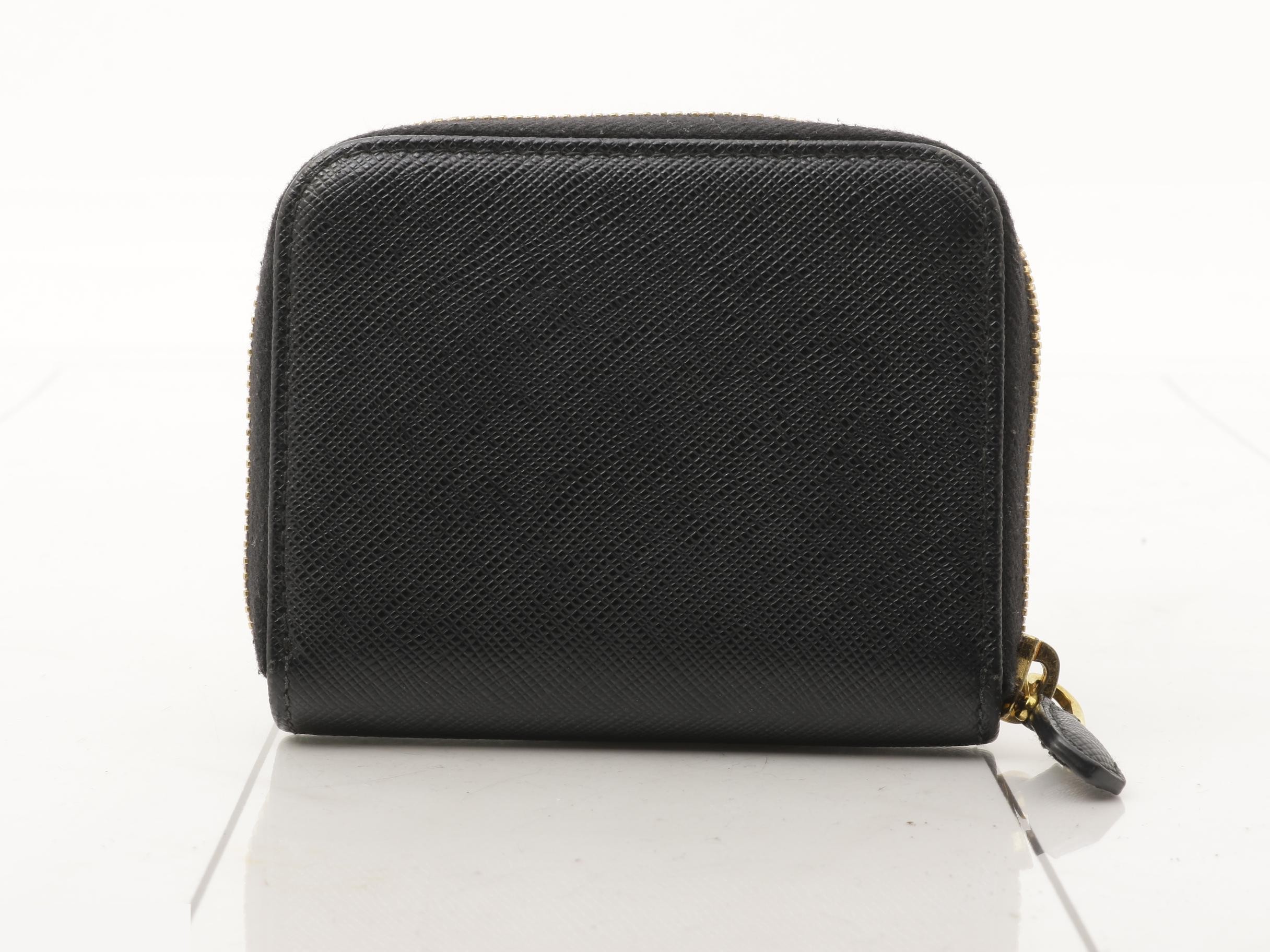 Saffiano bag/coin case, black — view 2