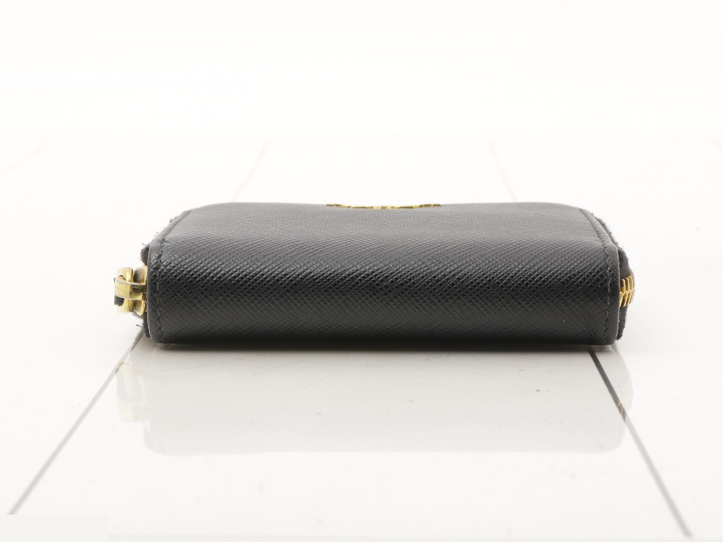 Saffiano bag/coin case, black — view 3