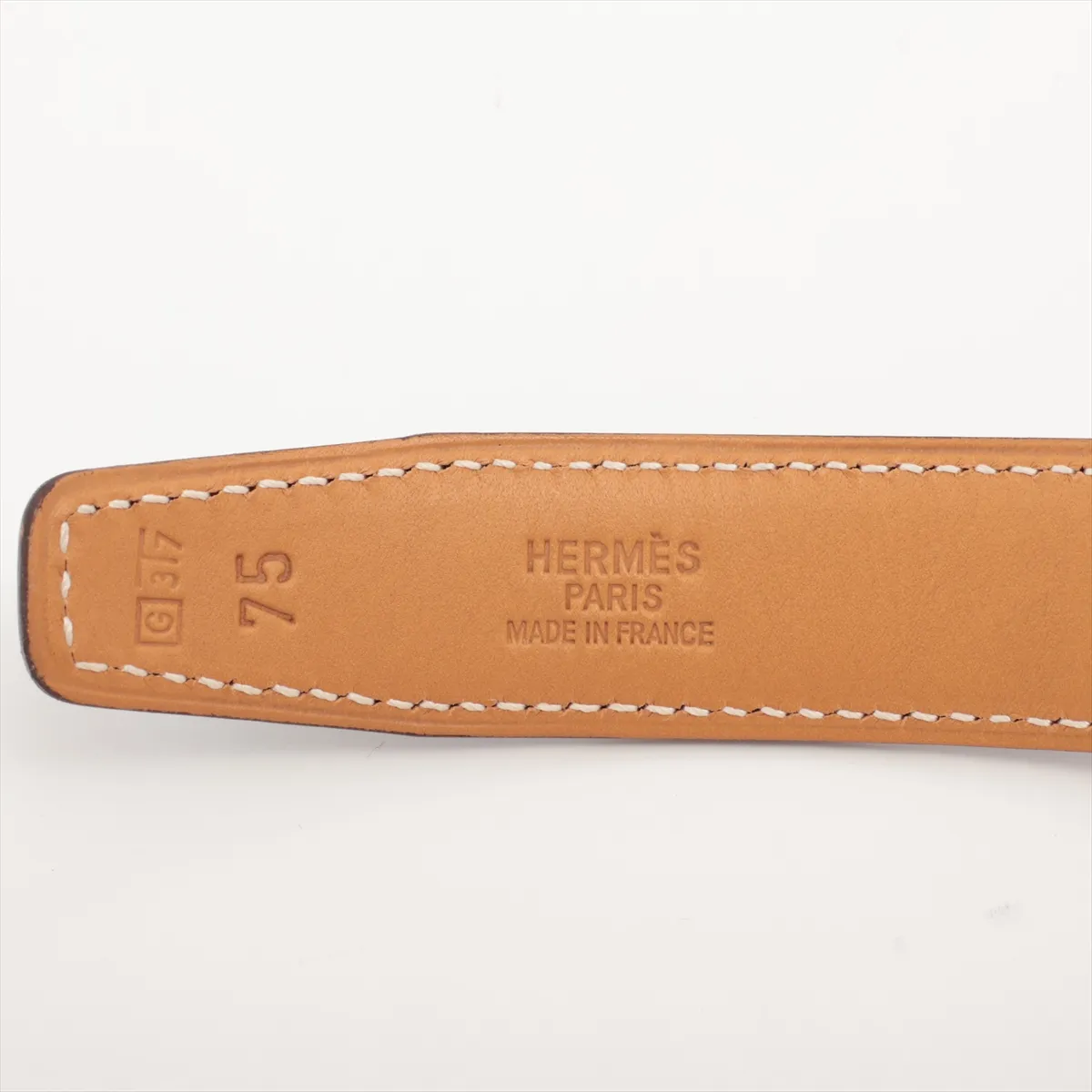 Mini Constance H Belt G: 2003 Belt 75 GP x Leather Black x Brown — view 5