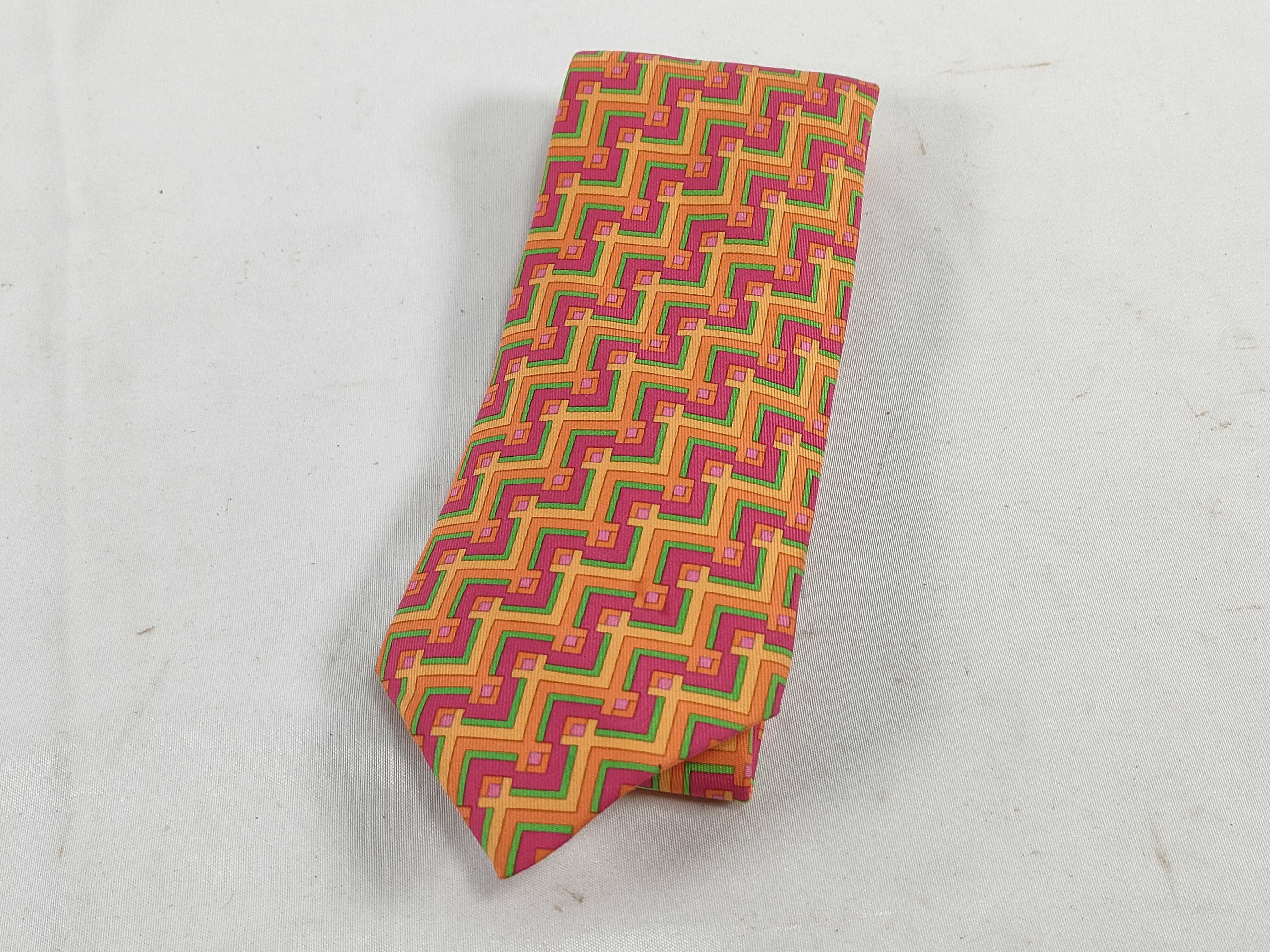 silk tie, orange multicolor, other accessories