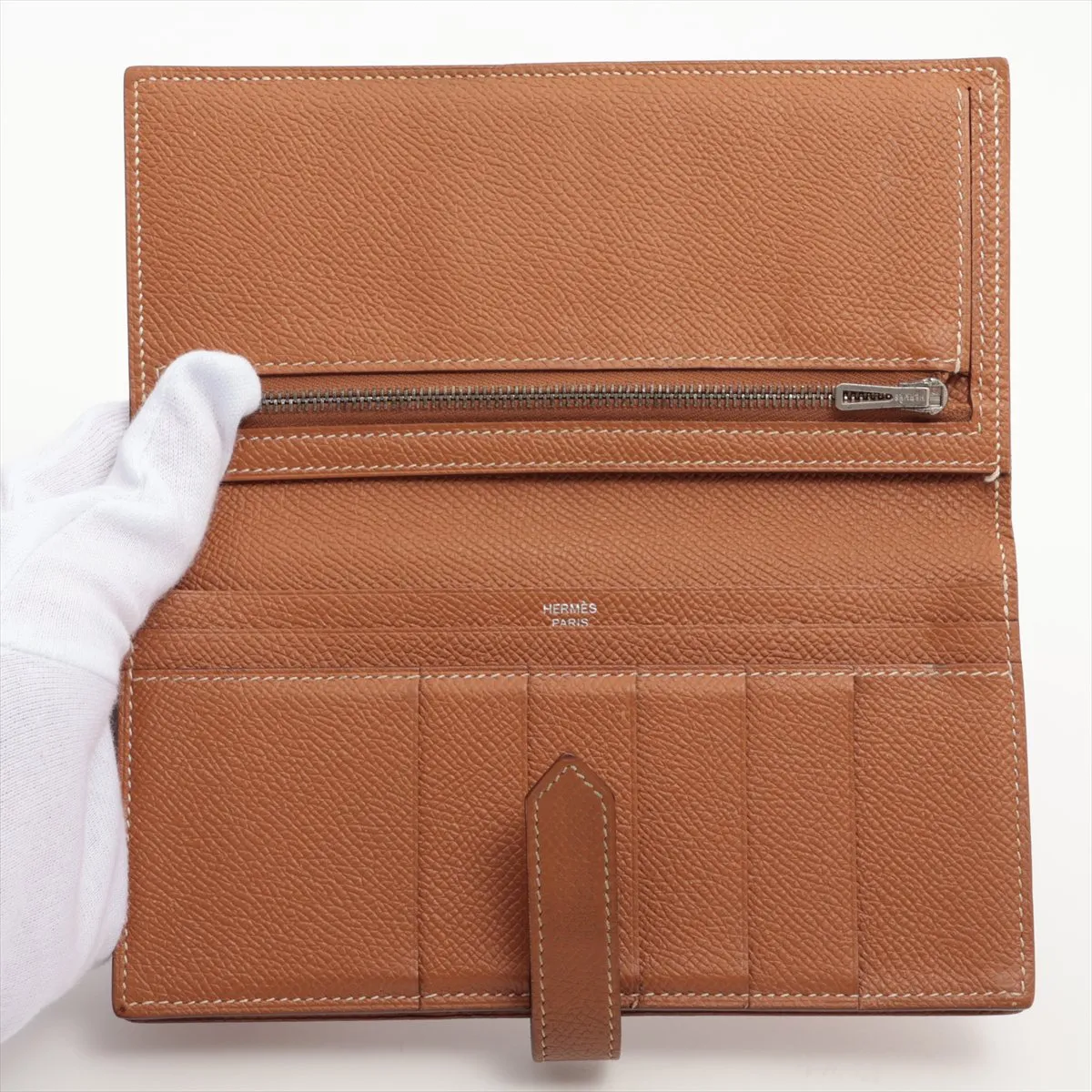 Bear Souffle Vaux Epson Long Wallet Gold Silver Hardware A:2017 — view 3
