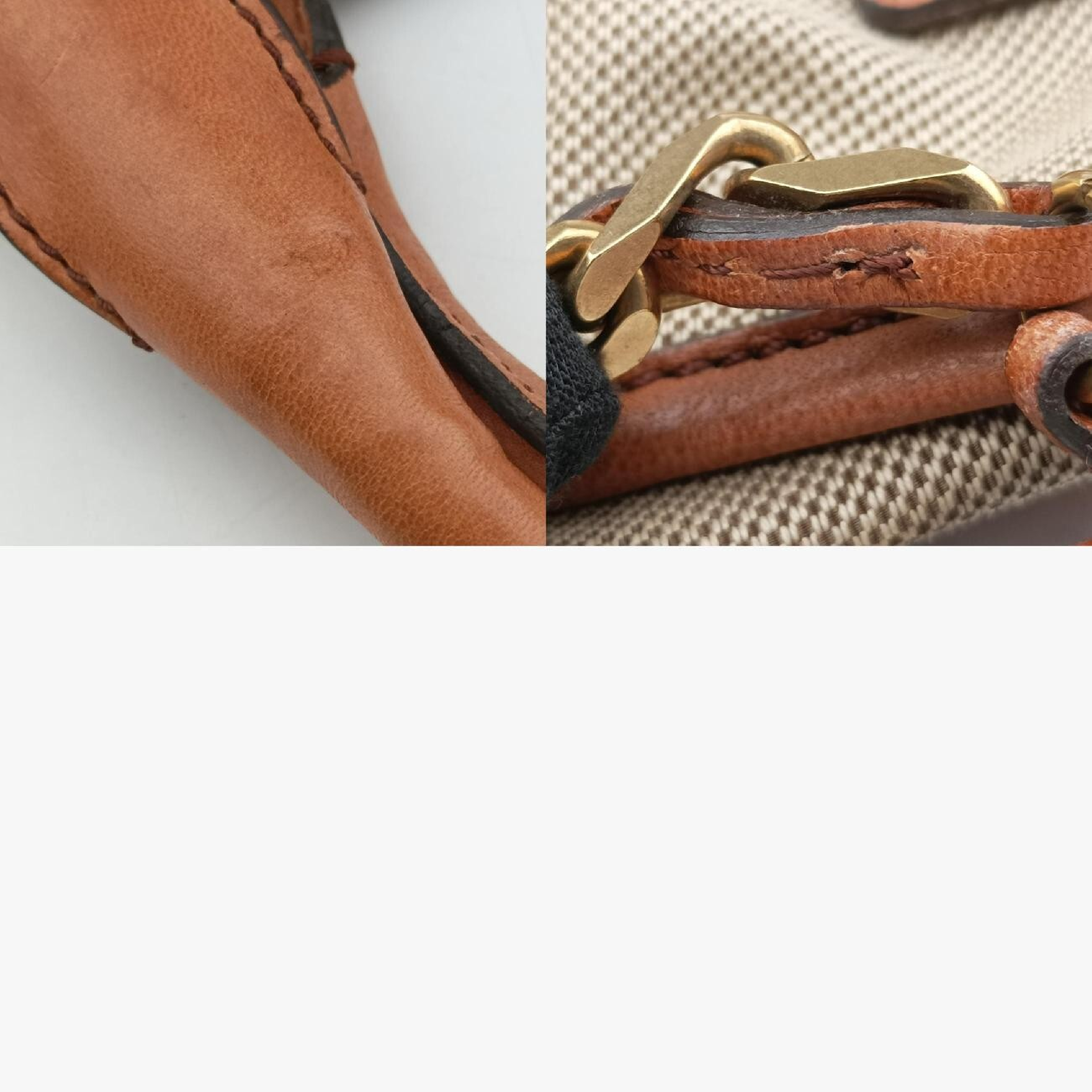 Harley Beige x Brown Canvas x Leather Handbag 01 10 51 6008 — view 11