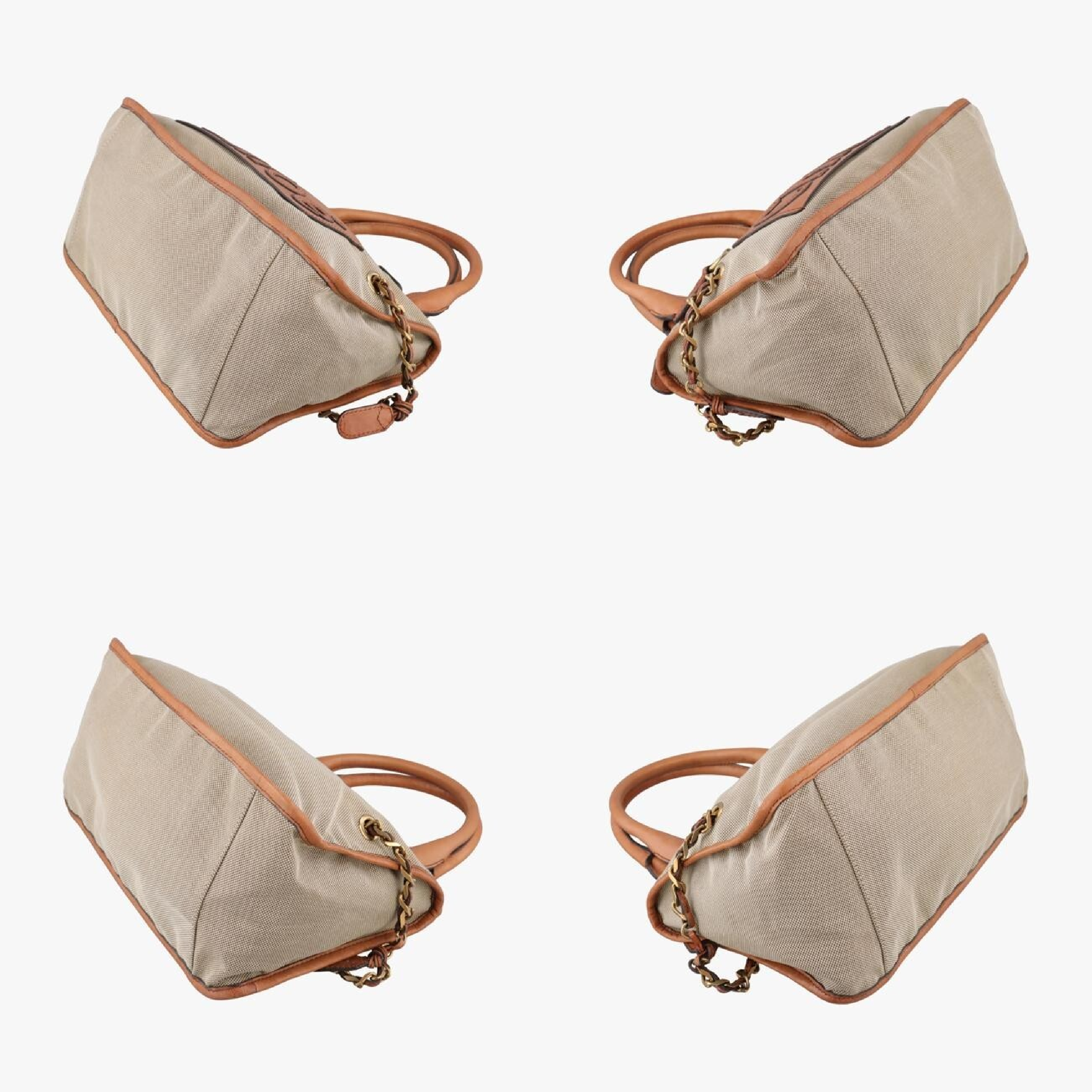 Harley Beige x Brown Canvas x Leather Handbag 01 10 51 6008 — view 4