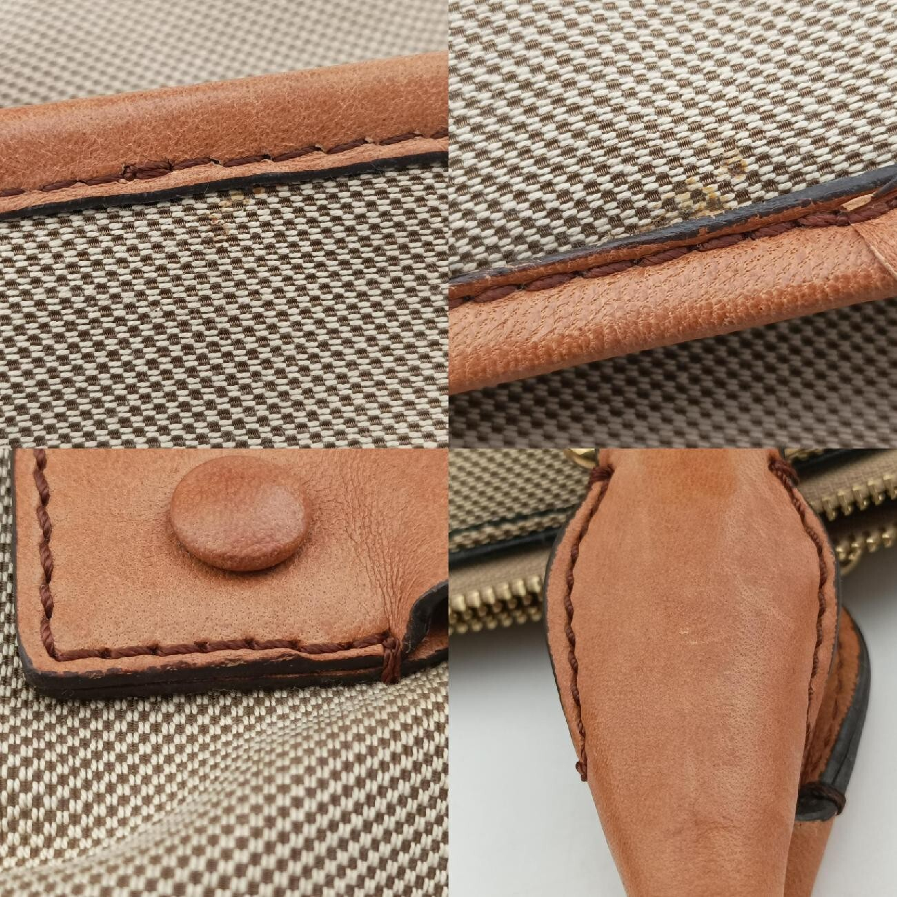 Harley Beige x Brown Canvas x Leather Handbag 01 10 51 6008 — view 10